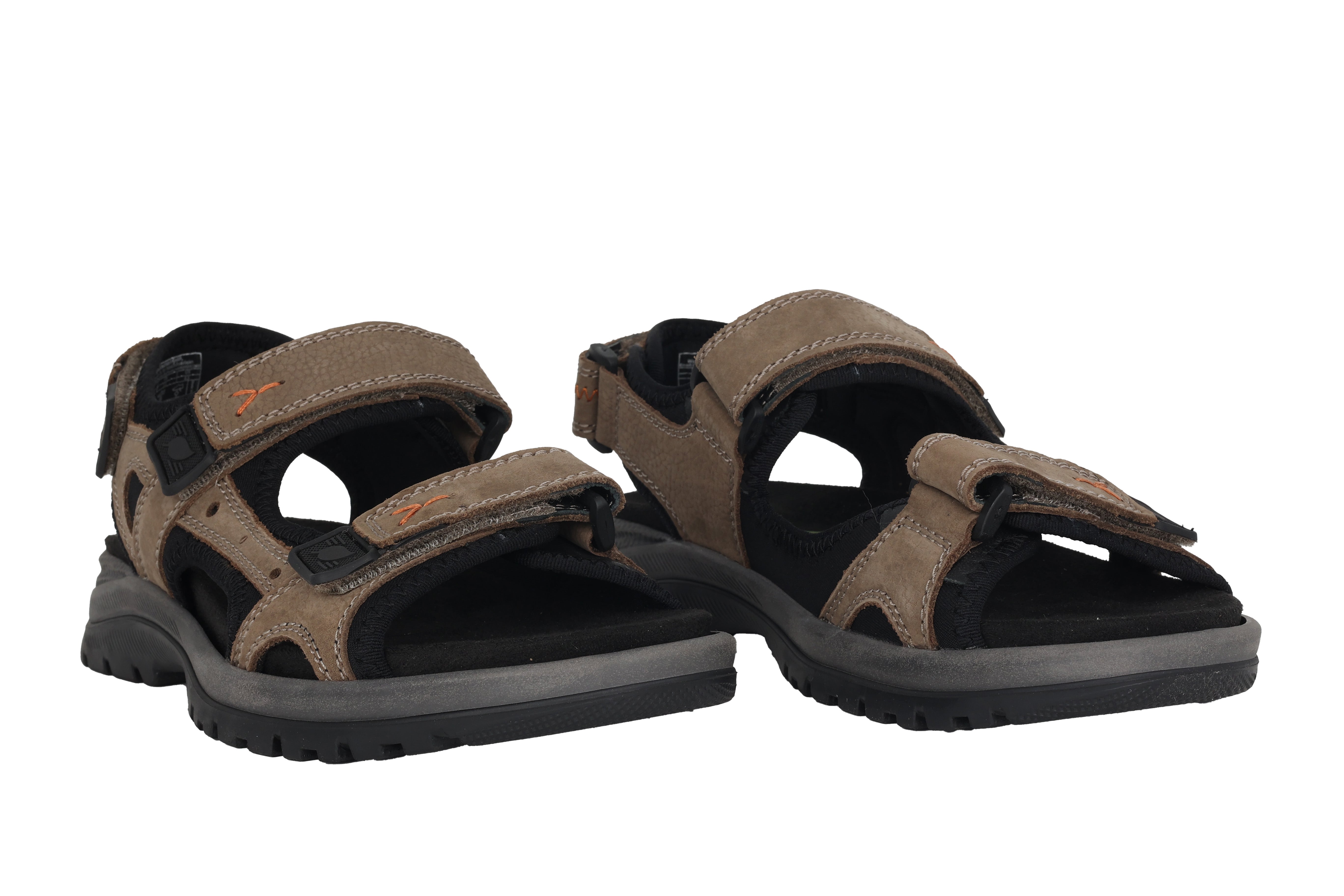 'H-Taro' pánské sandály širokého střihu (H) - hnědé