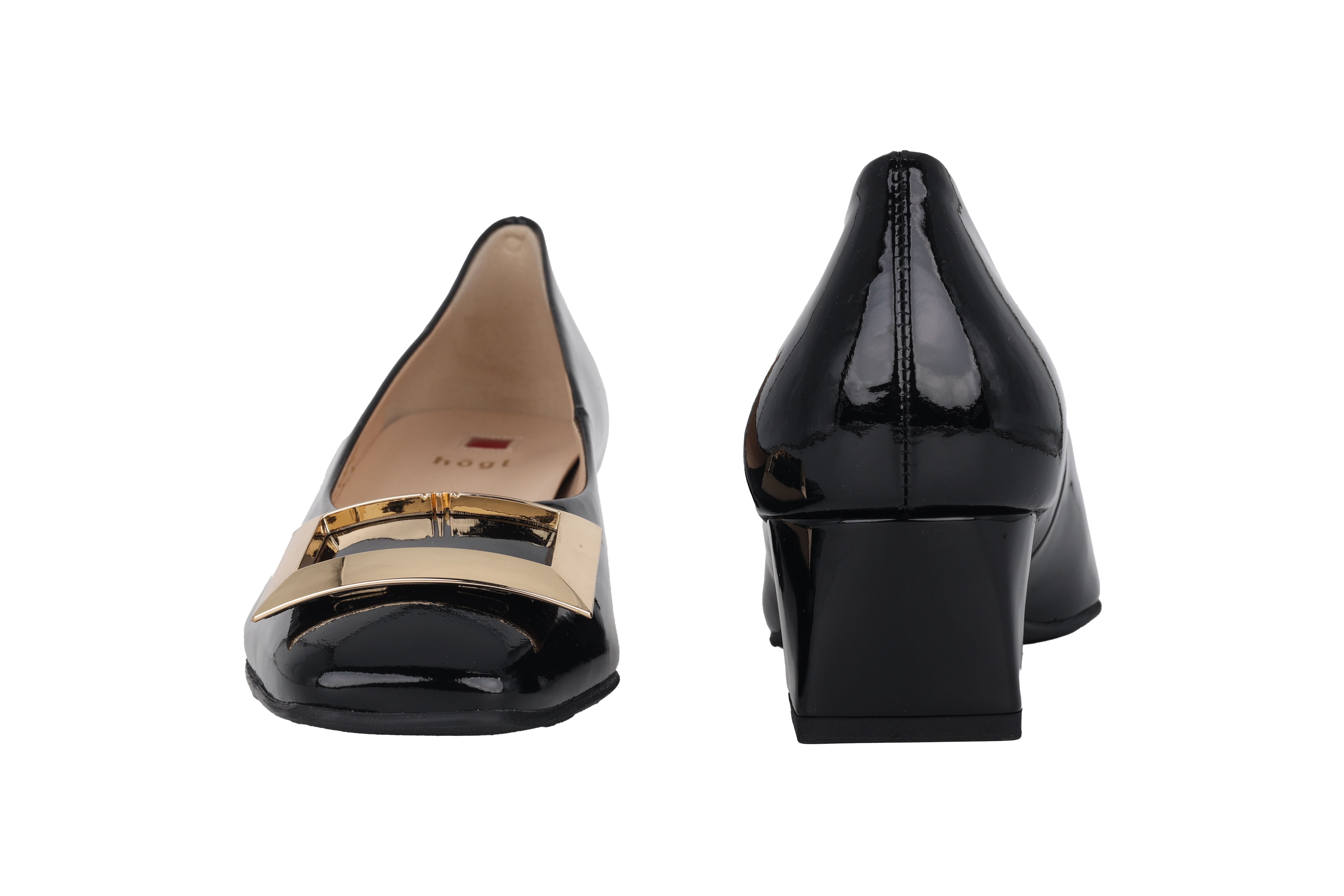 'Hannah' women's pump - Black patent