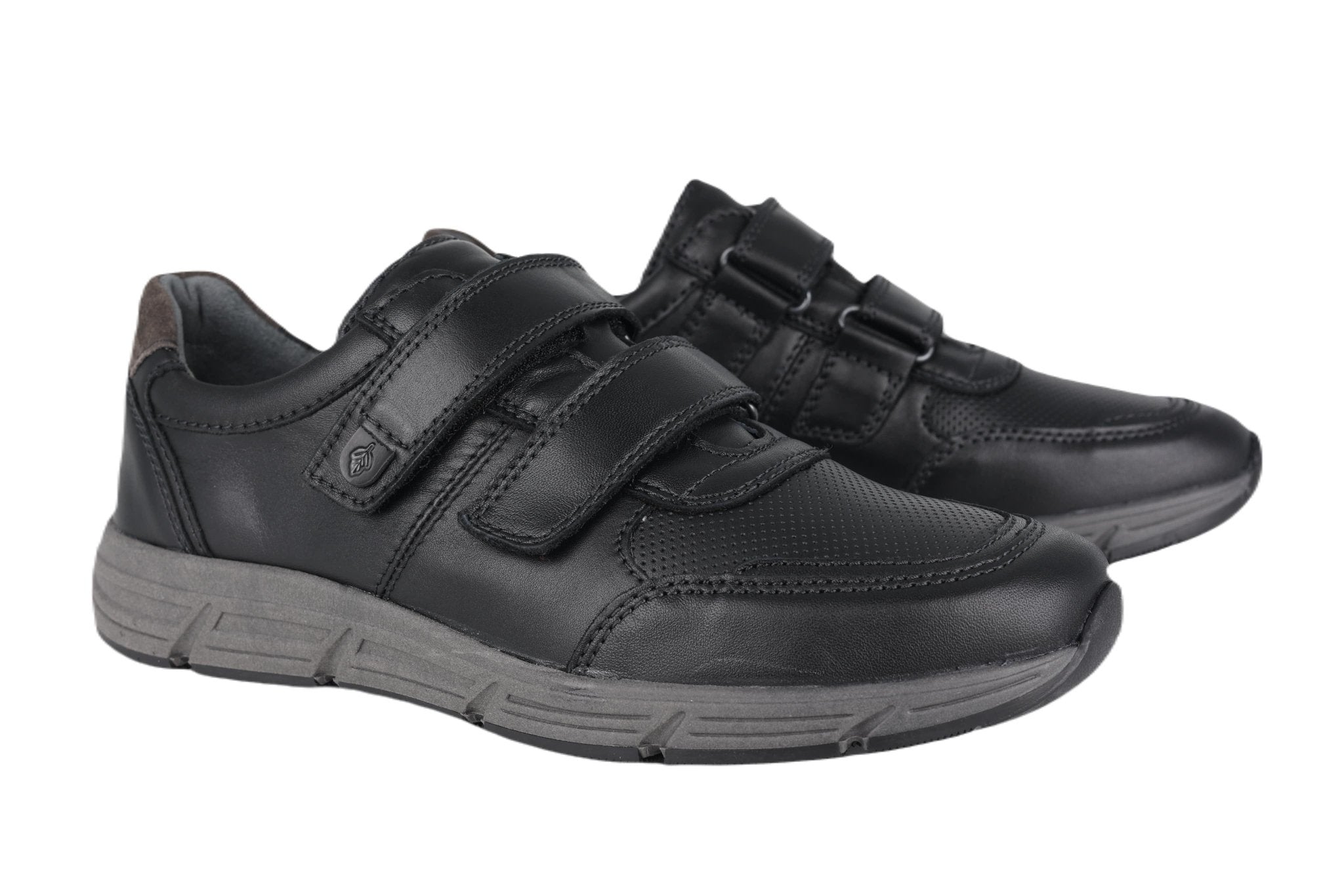 'Haslo' men's wide fit (H) strap shoes - black - Chaplinshoes'Haslo' men's wide fit (H) strap shoes - blackWaldläufer