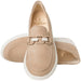 'Heike' damesmocassin met brede pasvorm (H) - beige - Chaplinshoes'Heike' damesmocassin met brede pasvorm (H) - beigeGanter