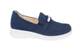 'Heike' women's wide fit (H) moccassin - Blue - Chaplinshoes'Heike' women's wide fit (H) moccassin - BlueGanter