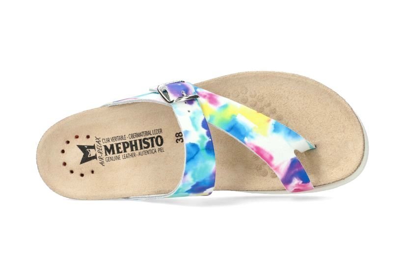 Dámské skluzavky na špičce 'Helen' - vícebarevná květina - ChaplinshoesDámské slipové sandály 'Helen' - vícebarevná květinaMephisto