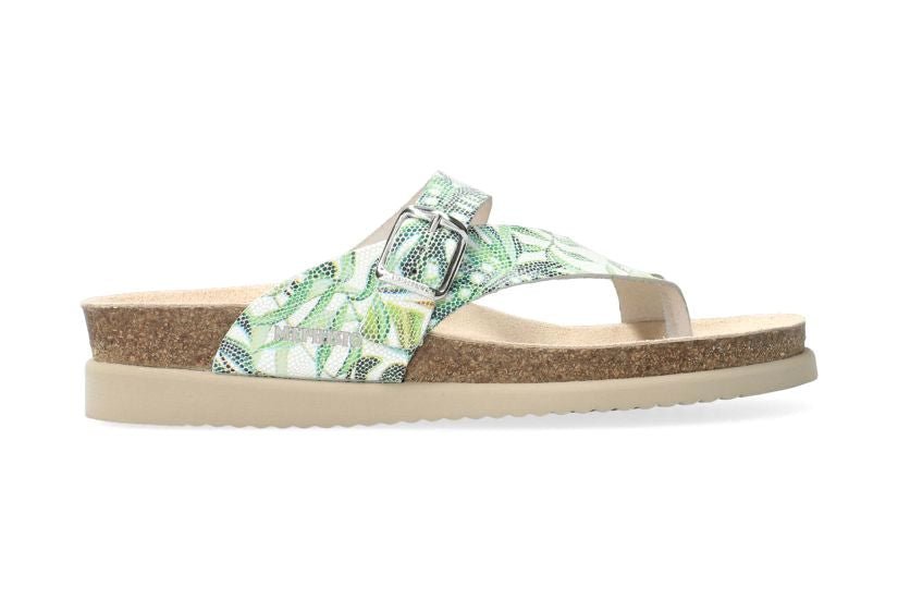 'Helen' women's thong sandal - Green mix - Chaplinshoes'Helen' women's thong sandal - Green mixMephisto