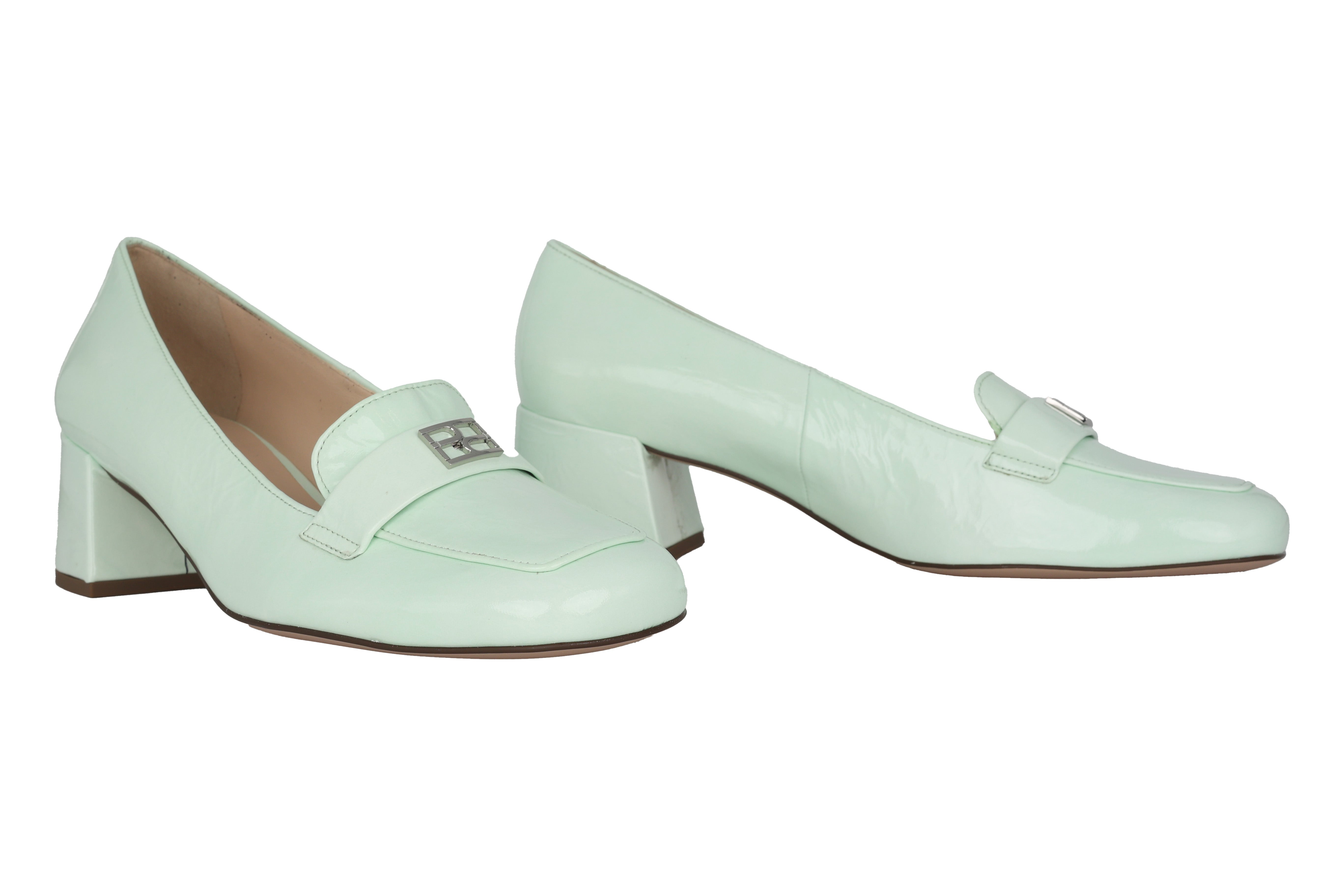 'Helen' women's pump - Green patent