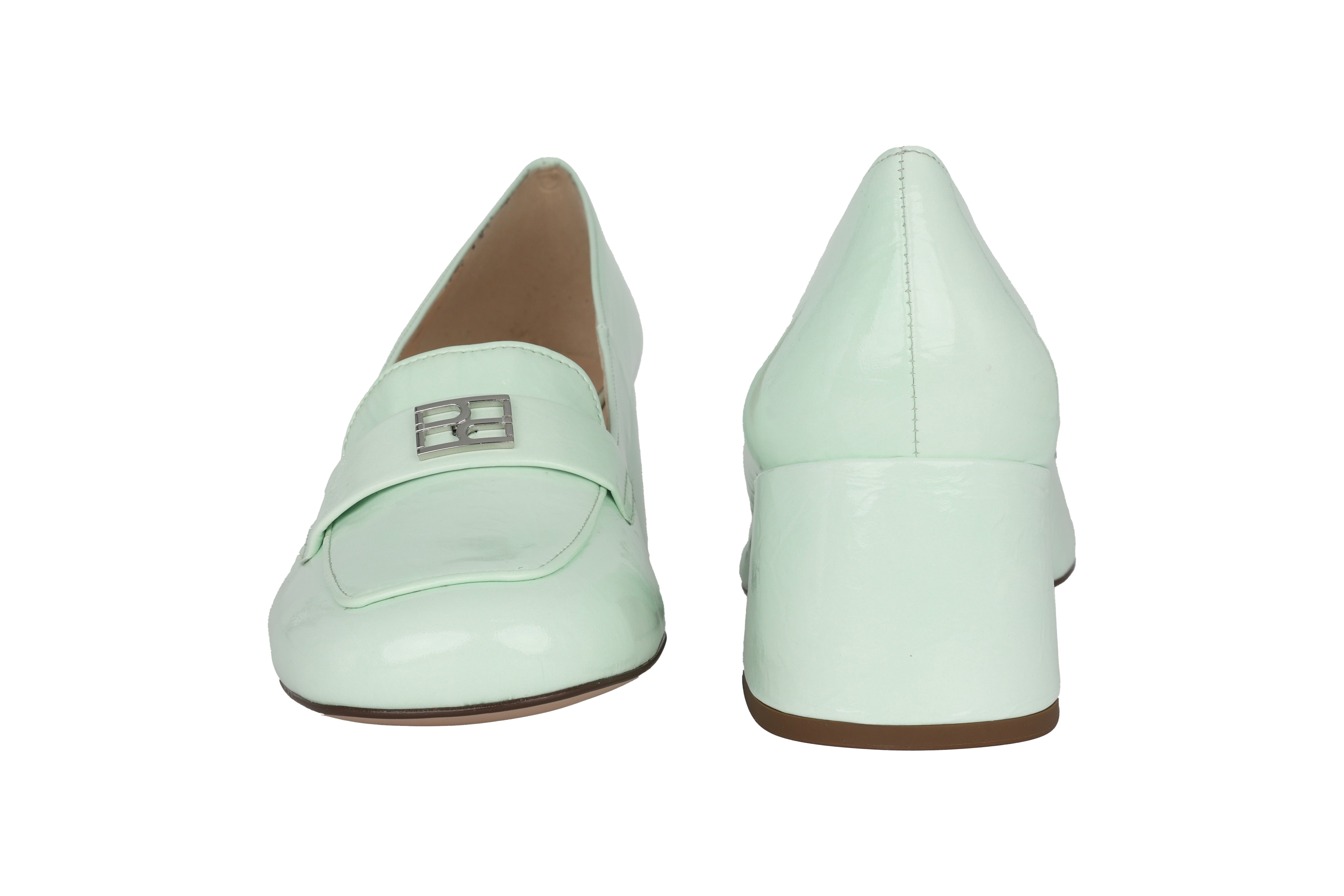 'Helen' women's pump - Green patent