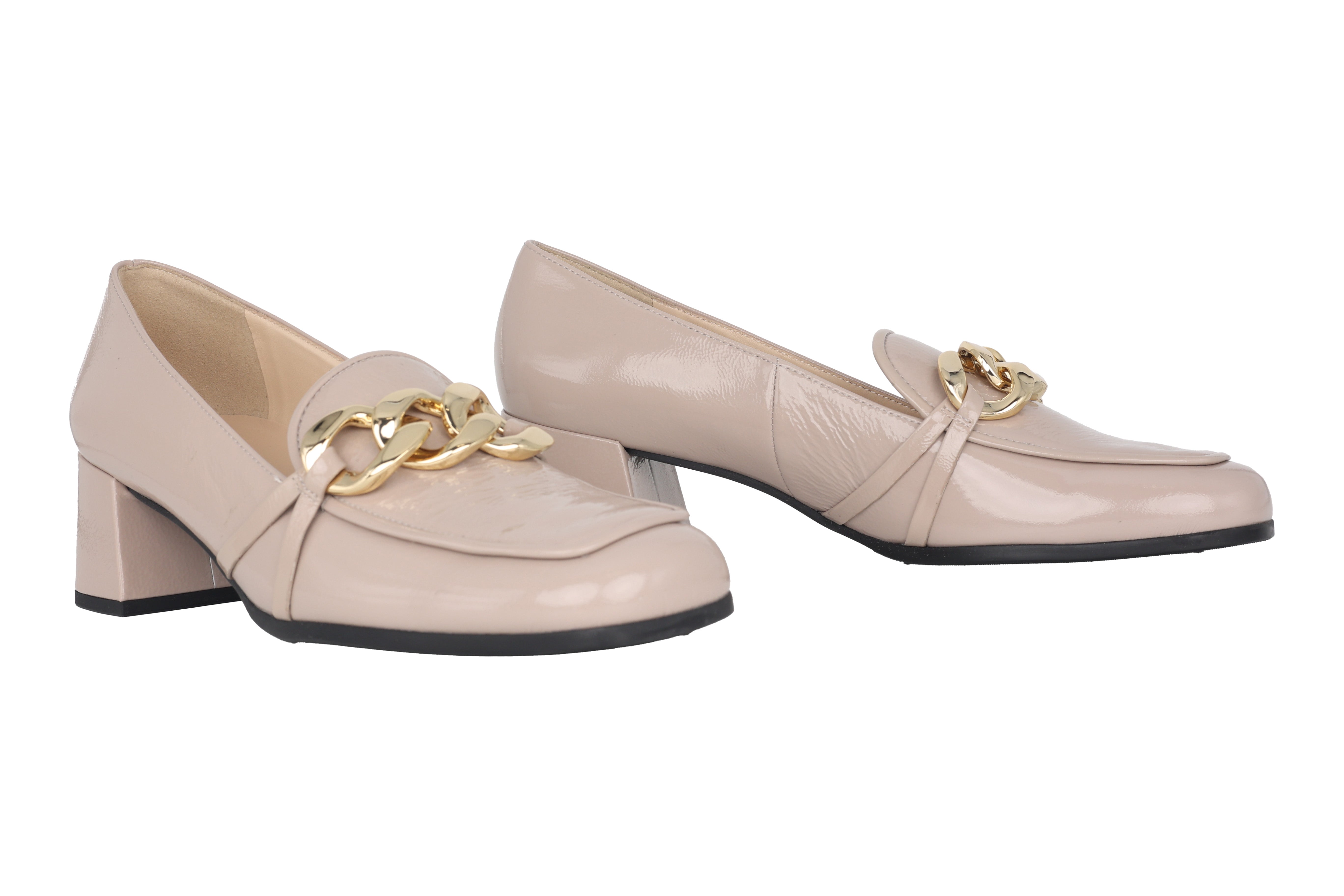 Damenpumps 'Ally' - beiges Lackleder