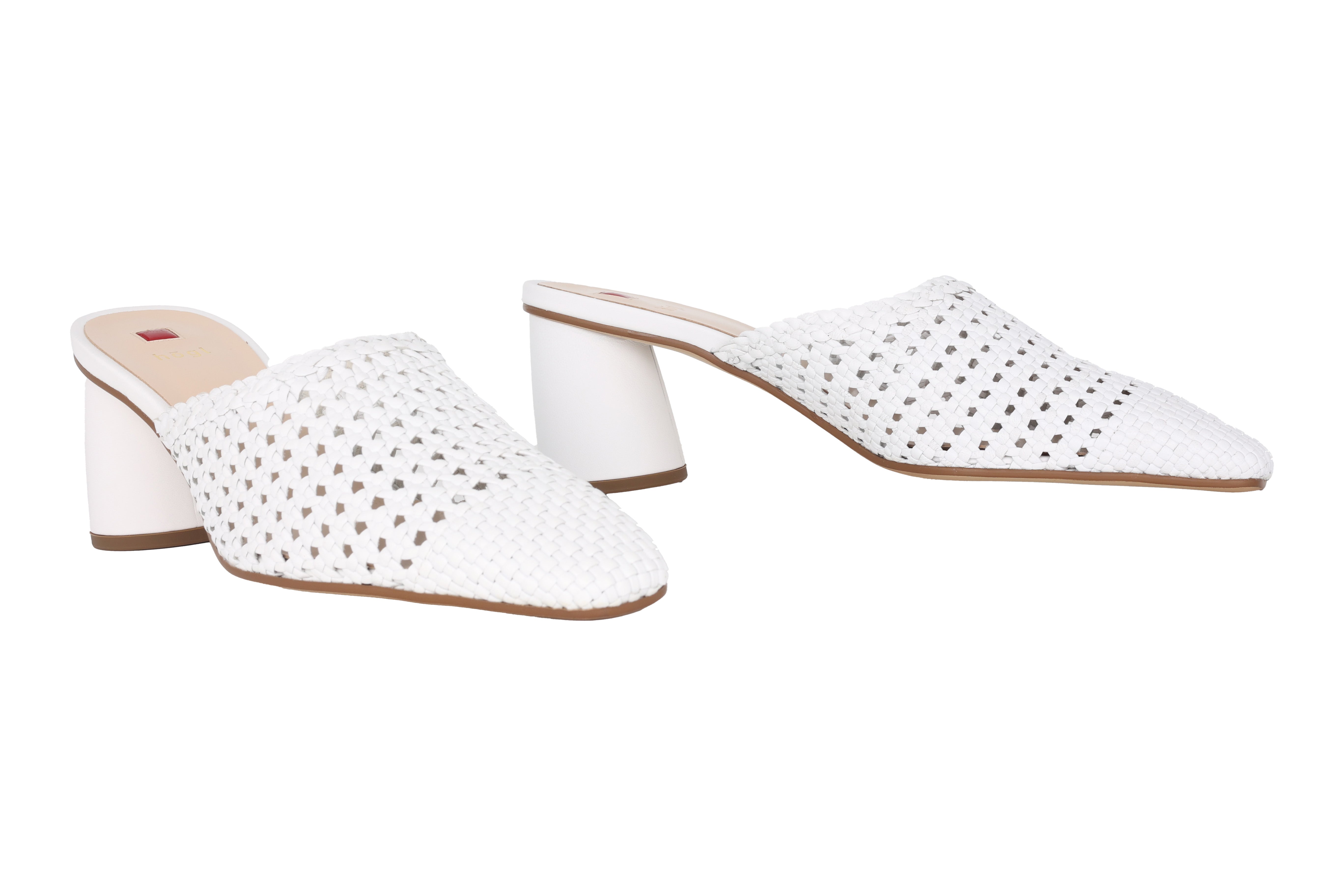 '9-106838-0200' Sandale à glissière perforée pour femmes - blanc