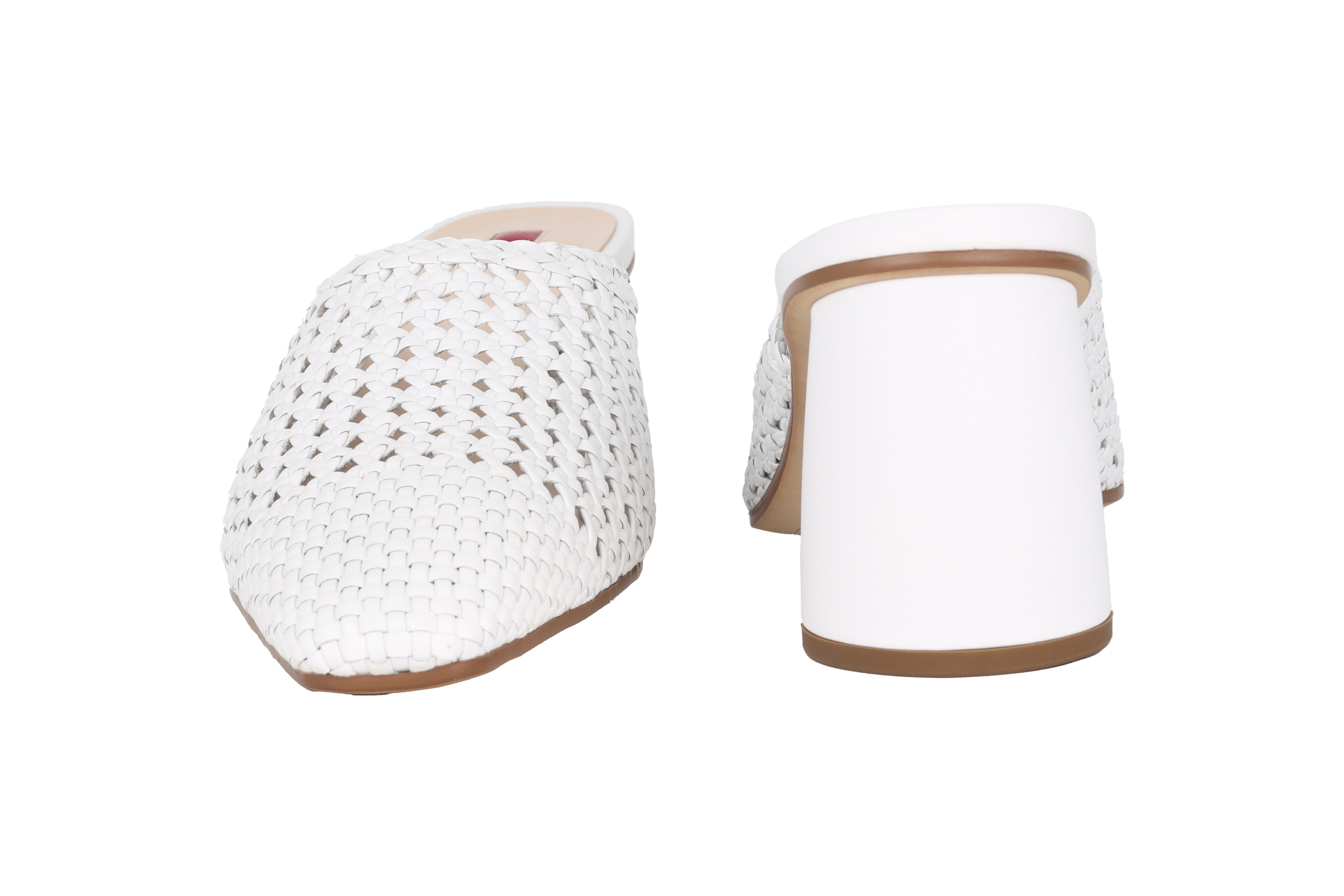 '9-106838-0200' Sandale à glissière perforée pour femmes - blanc