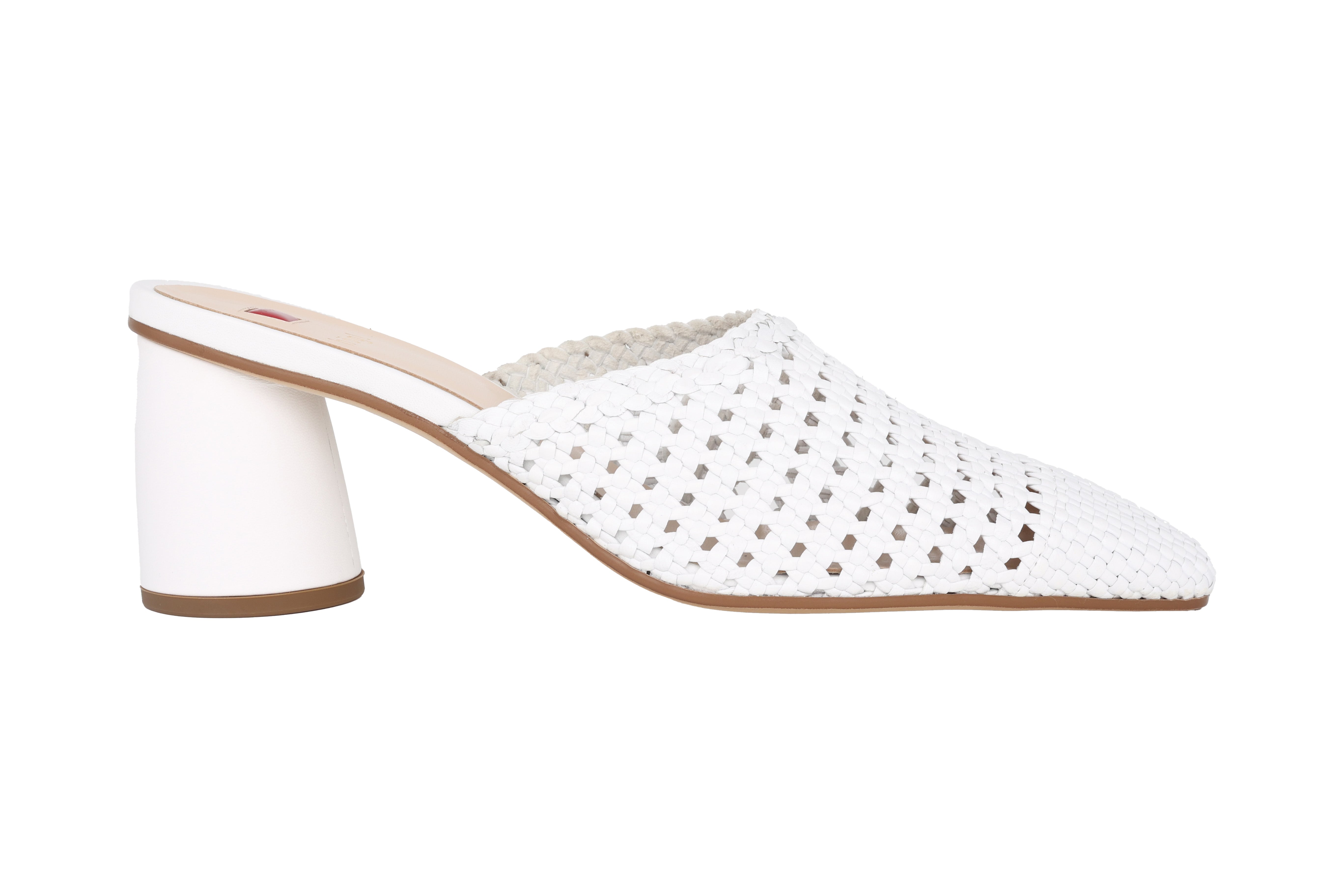 '9-106838-0200' Sandale à glissière perforée pour femmes - blanc