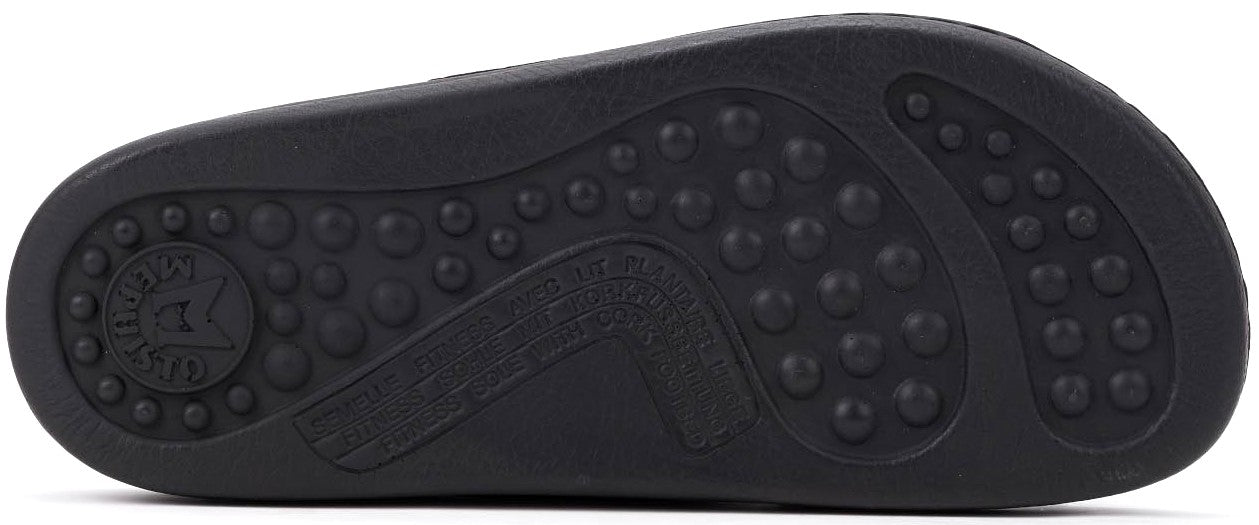 'James' men's ergonomic wide fit (H) strap sandal - Black - Chaplinshoes'James' men's ergonomic wide fit (H) strap sandal - BlackMephisto