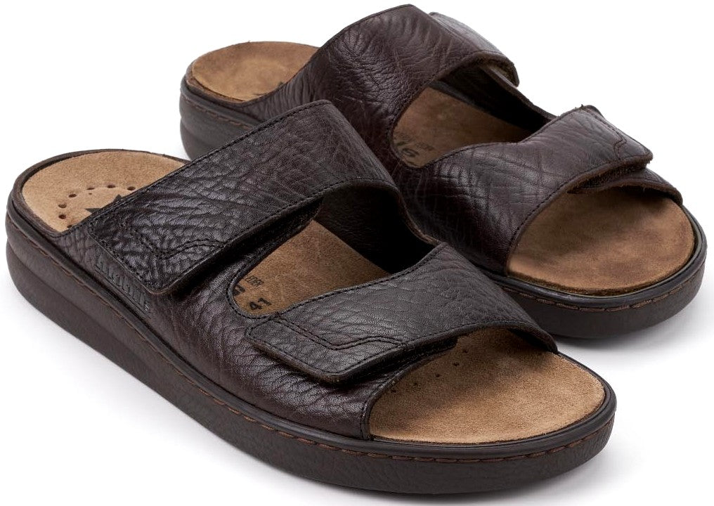 'James' men's ergonomic wide fit (H) strap sandal - Brown - Chaplinshoes'James' men's ergonomic wide fit (H) strap sandal - BrownMephisto