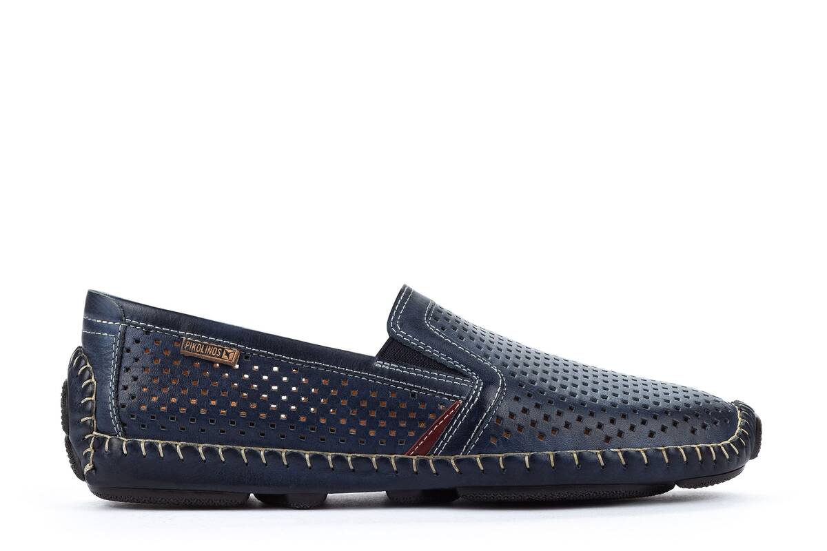 'Jerez' men's perforated loafer - Blue - Chaplinshoes'Jerez' men's perforated loafer - BluePikolinos