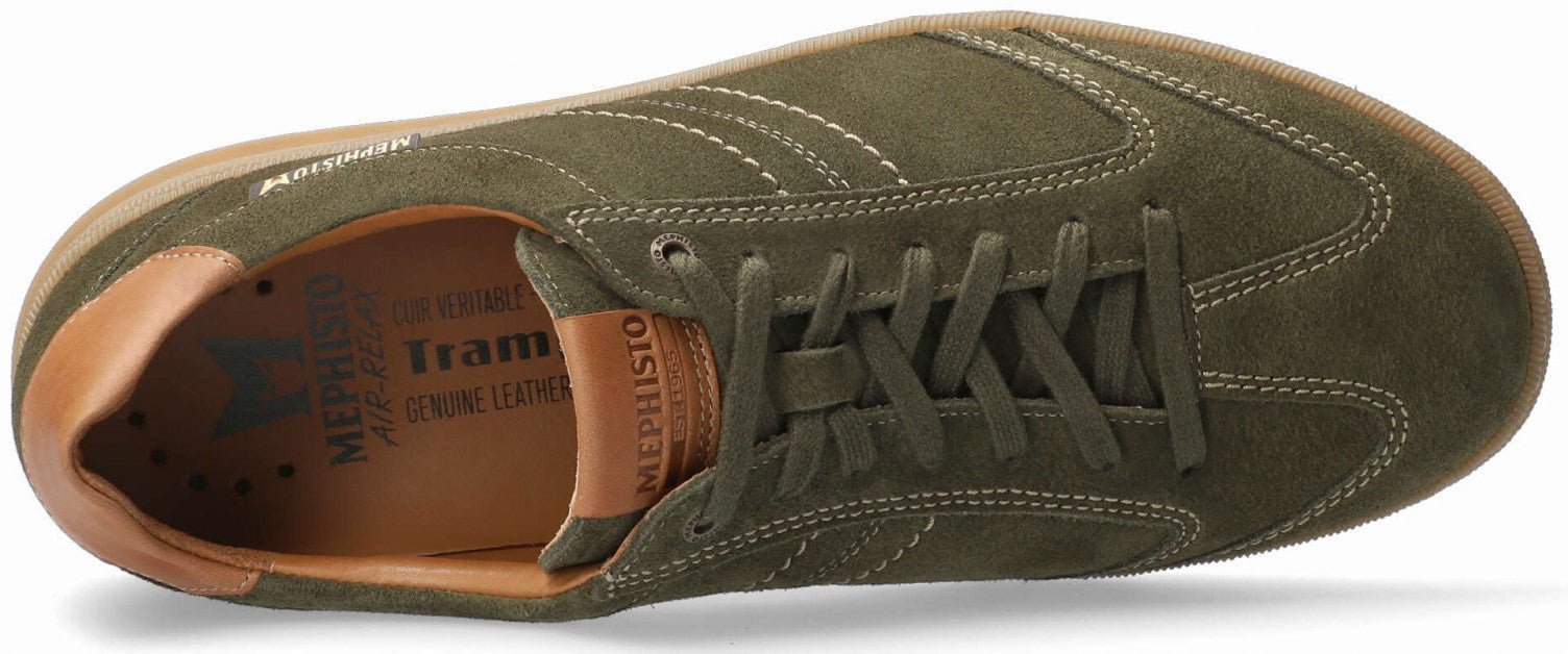 'Jumper' Mephisto originals herensneaker met veters - Groen - Chaplinshoes'Jumper' Mephisto originals herensneaker met veters - GroenMephisto