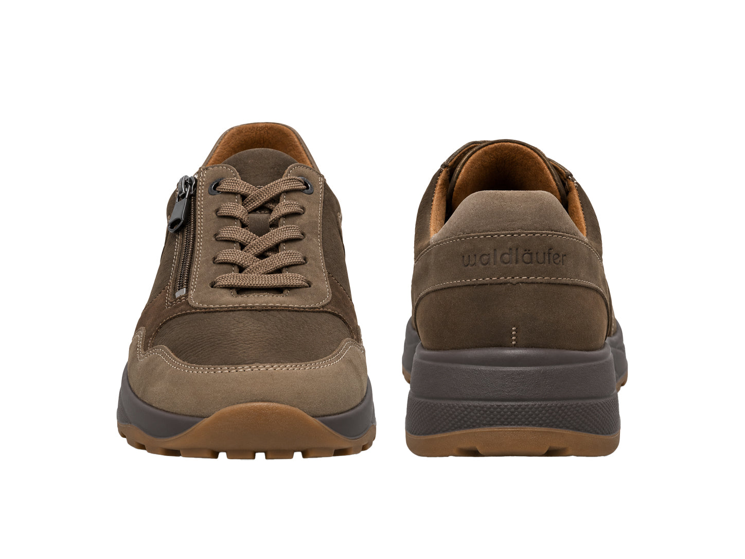 'K-John' herrsneaker med mycket bred passform (K) - Brun