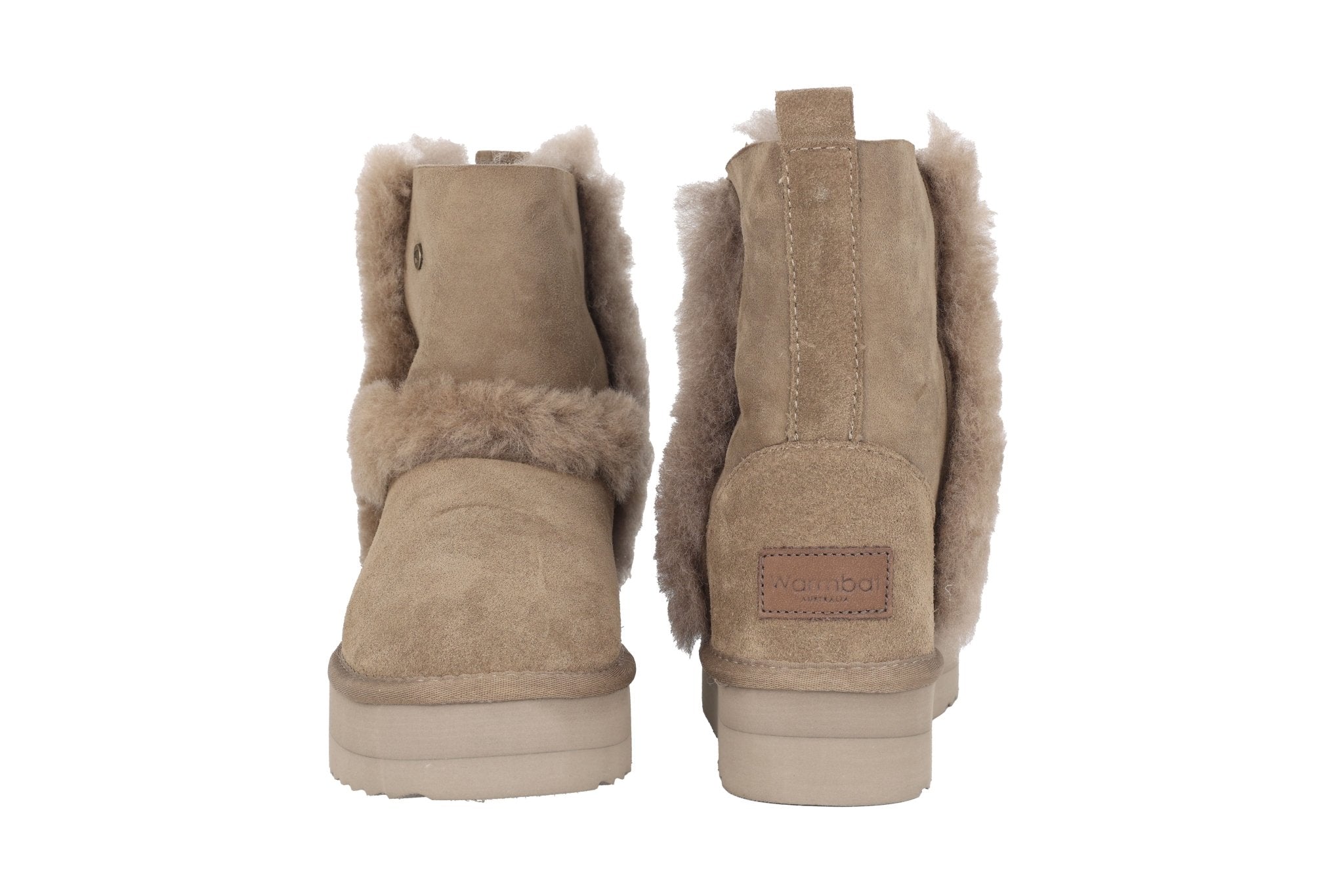 Warmgevoerde dameslaars 'Kangaroo' - Groen - ChaplinshoesWarmgevoerde dameslaars 'Kangaroo' - GreenWarmbat