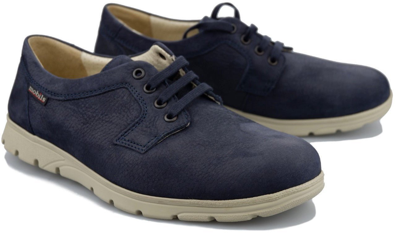 'Kilian' men's wide fit (H) ergonomic shoe - Blue - Chaplinshoes'Kilian' men's wide fit (H) ergonomic shoe - BlueMephisto