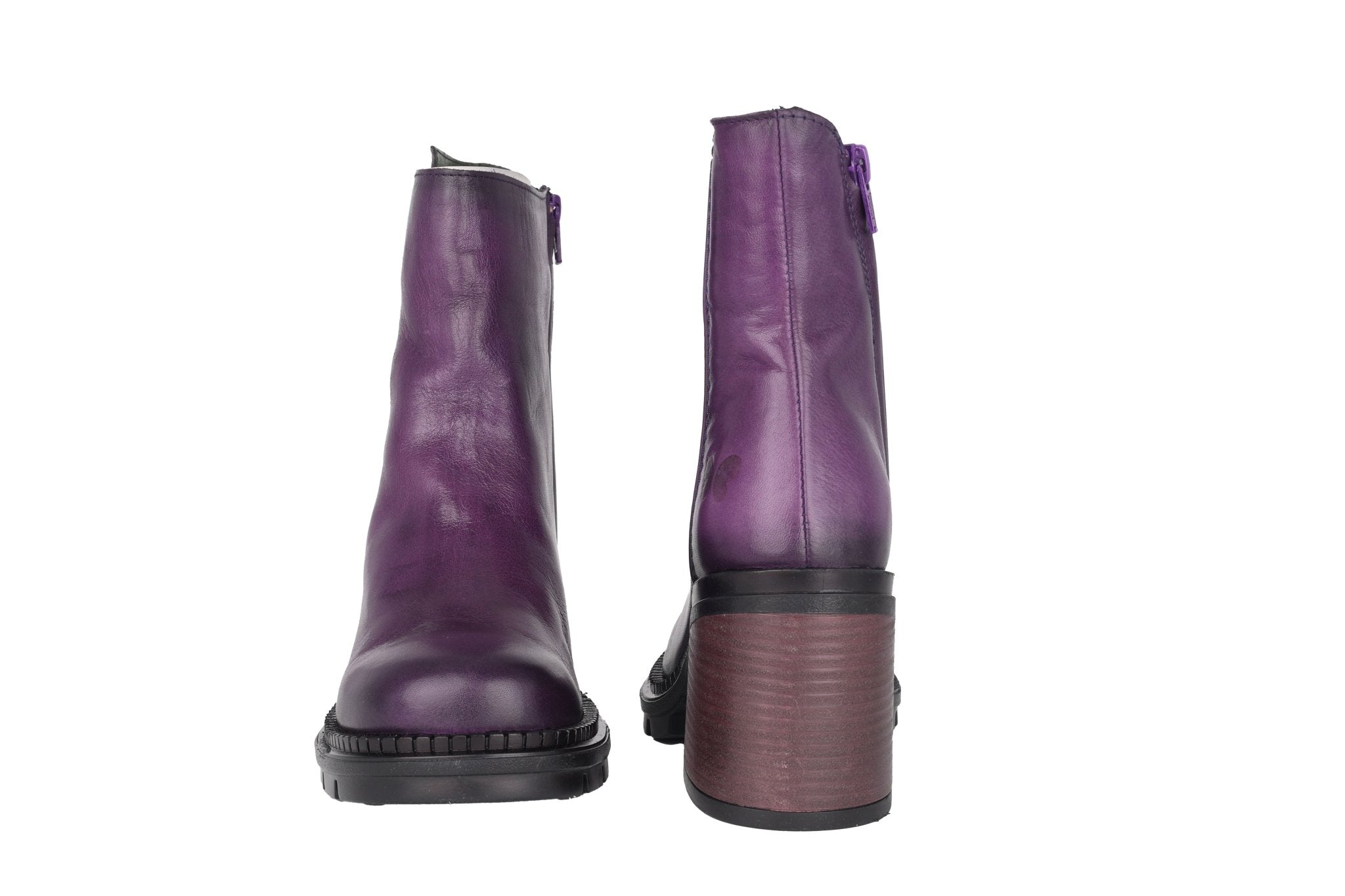 'Laisa - D953' women's zipper boot - Purple - Chaplinshoes'Laisa - D953' women's zipper boot - PurpleFelmini