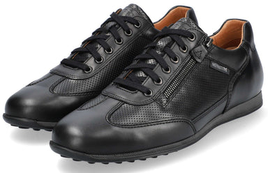'Leon' men's lace - zip sneaker - Black - Chaplinshoes'Leon' men's lace - zip sneaker - BlackMephisto