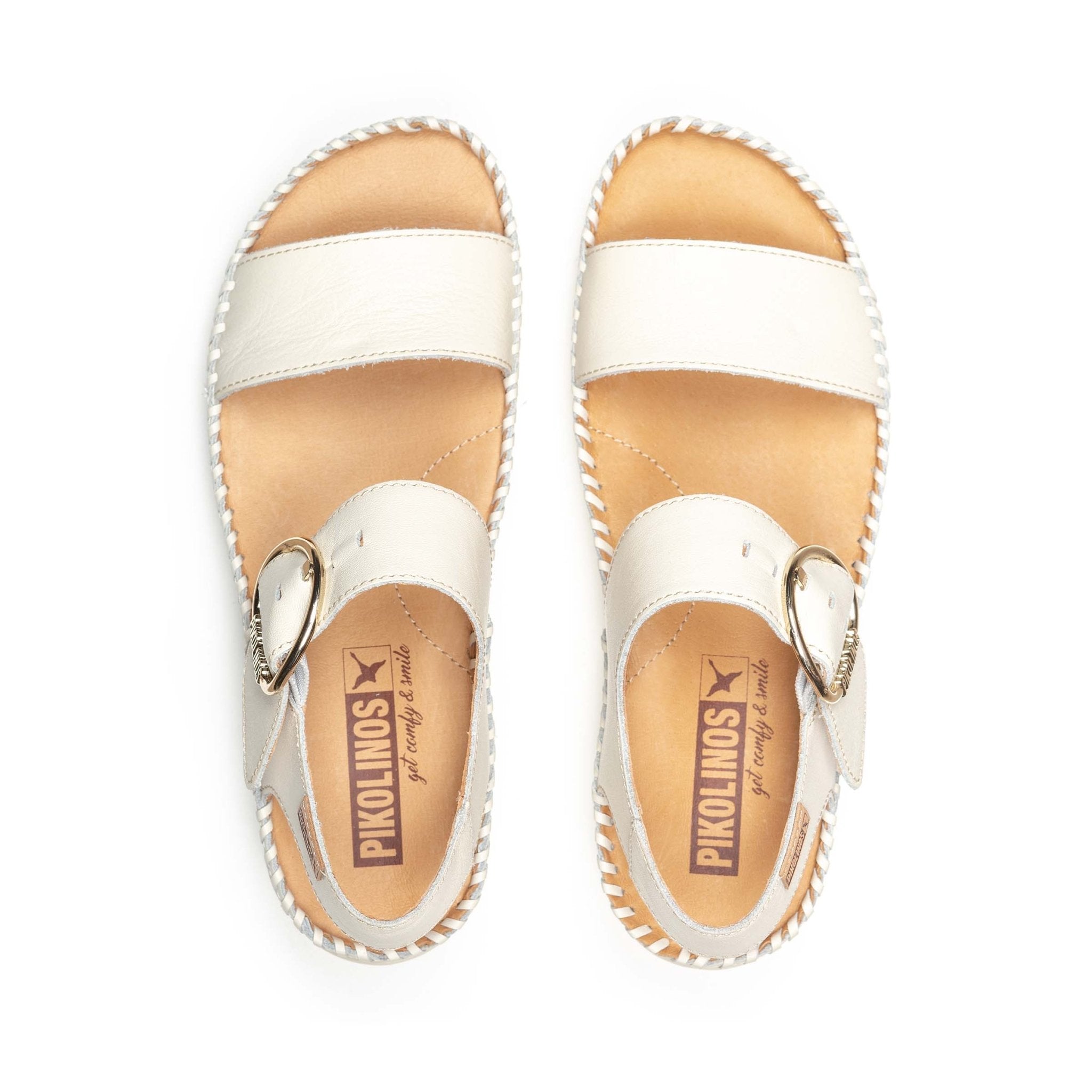 'Marina' damsandal - benvit - Chaplinshoes'Marina' damsandal - benvit Pikolinos