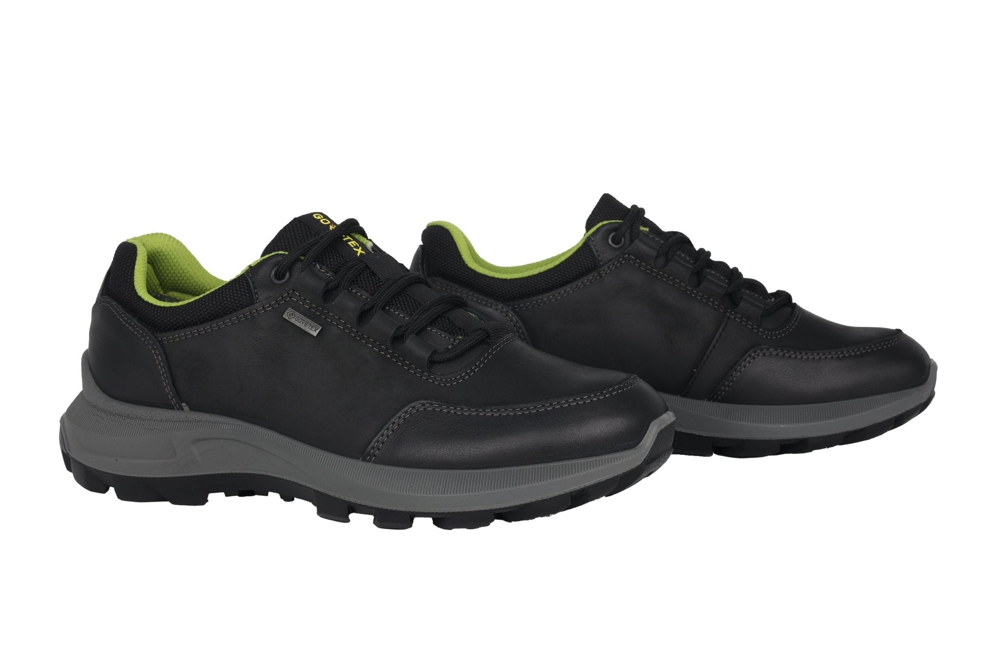 'Mauro' goretex waterdichte heren wandelsneaker - Zwart - Chaplinshoes'Mauro' goretex waterdichte heren wandelsneaker - BlackAra