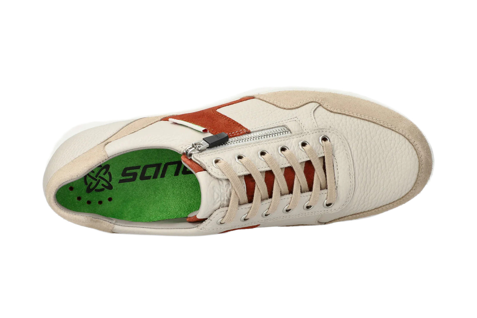 'Amory' mænds rullende bred pasform (H) sneaker - beige