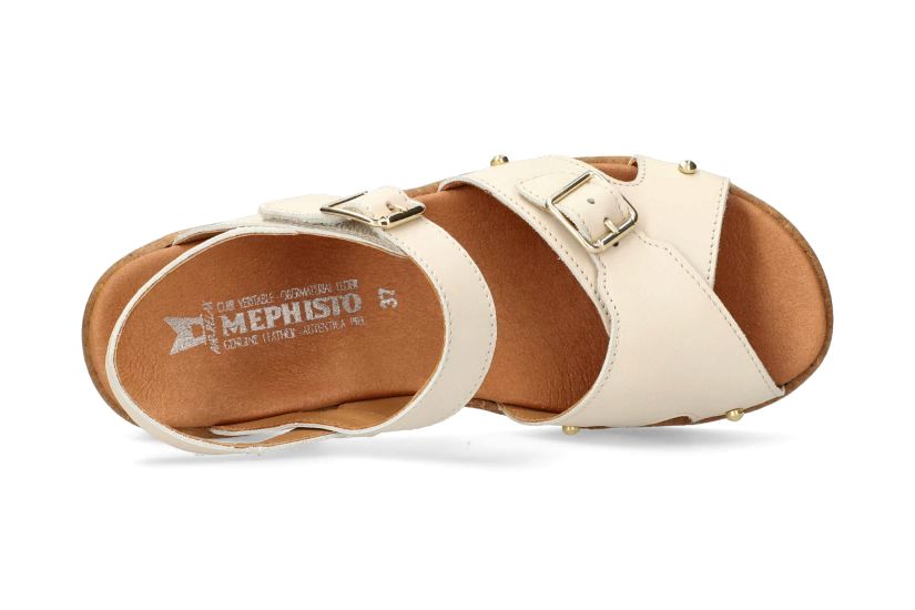 Damessandaal 'Fedora' - gebroken wit