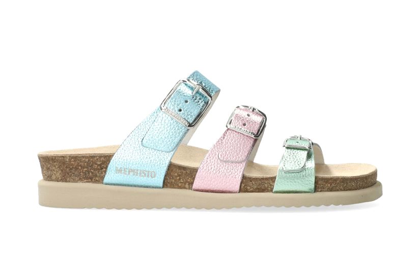 Damensandale 'Hyacinta' mit drei Riemen – mehrfarbig