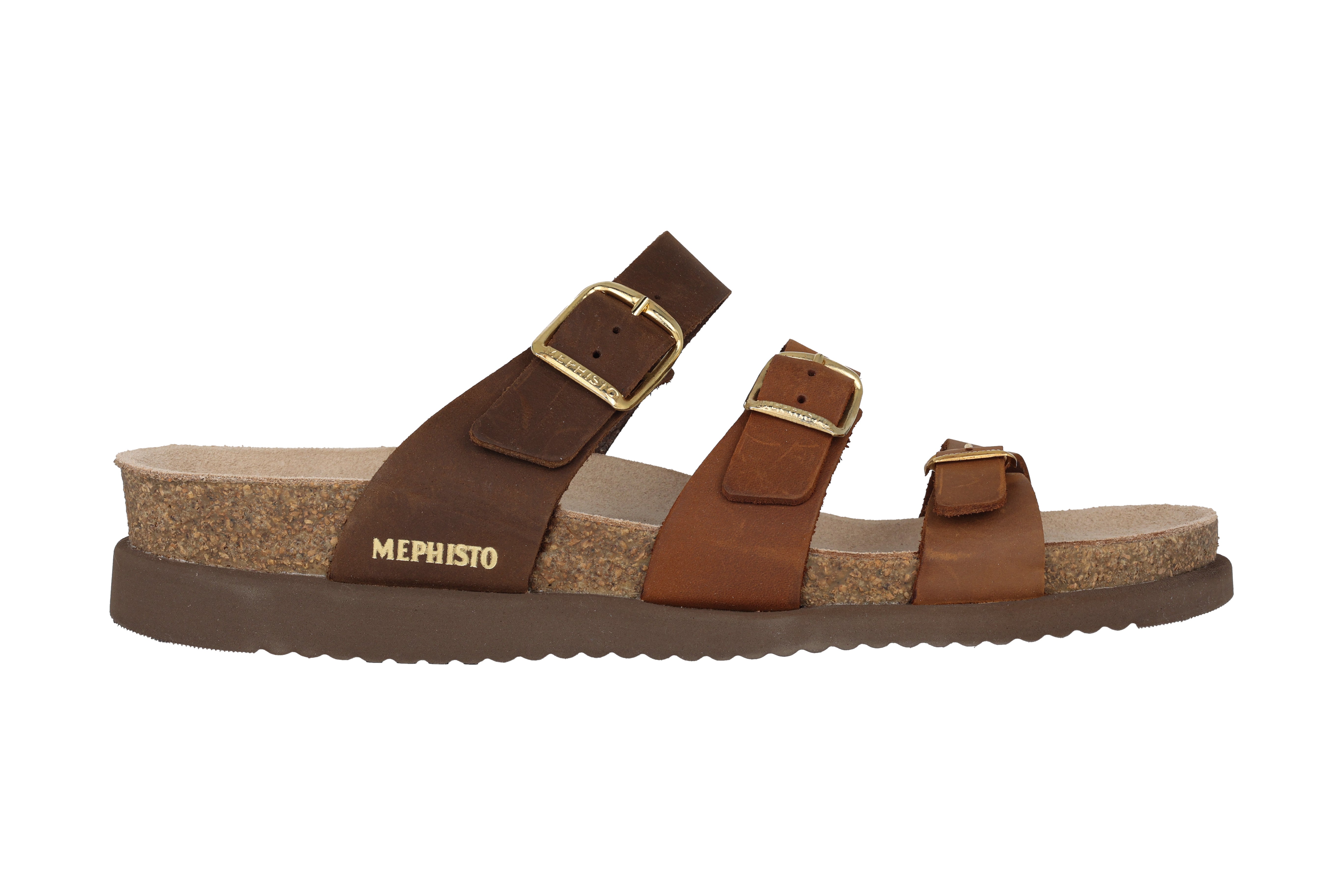 'Hyacinta' women's triple strap sandal - brown