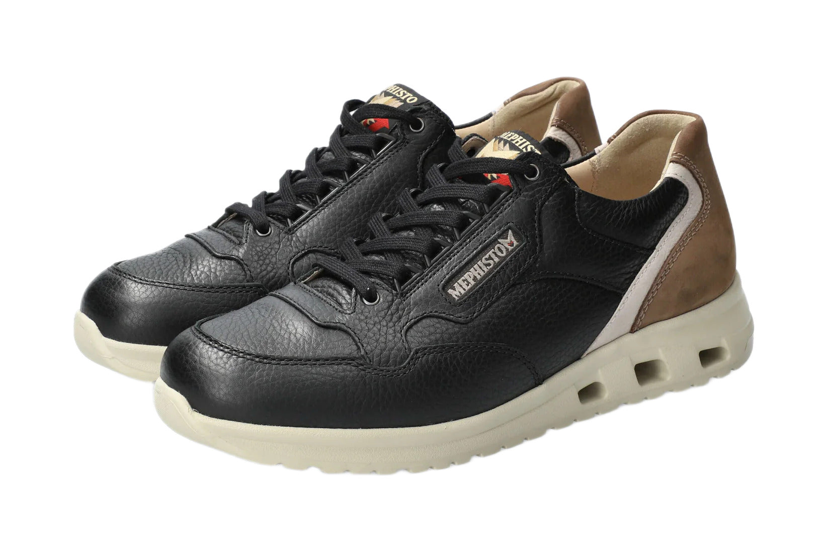 'Jansen' herresneaker med snøre - Sort