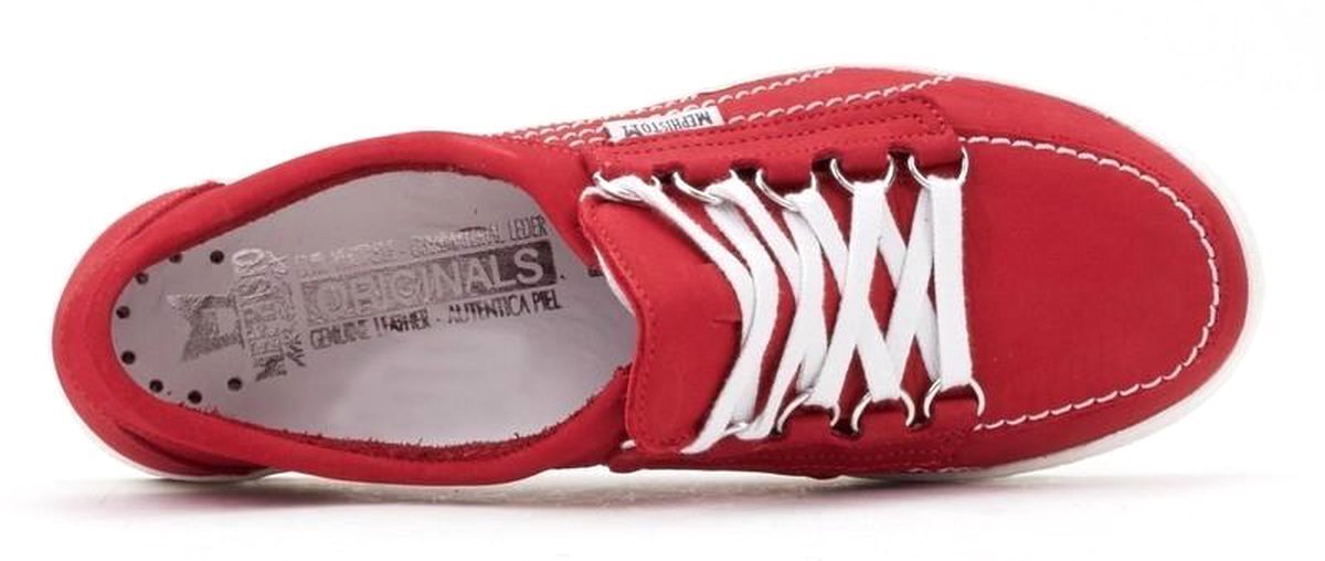 Mephisto LADY MAYA Lace - up Shoe For Women - Red Nubuck - ChaplinshoesMephisto LADY MAYA Lace - up Shoe For Women - Red NubuckMephisto