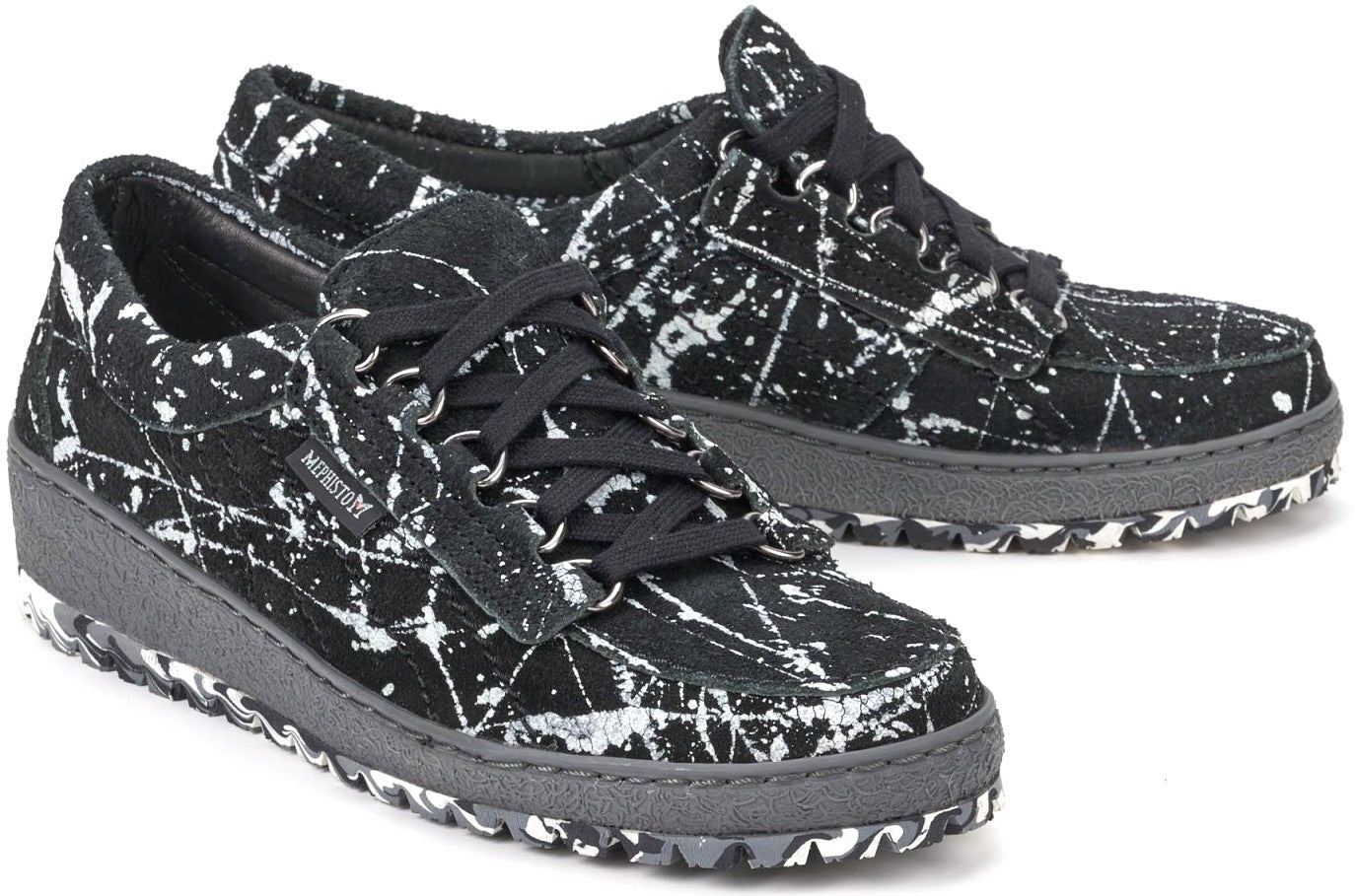 Mephisto LADY dame snøresko - sort storm ruskind - ChaplinshoesMephisto LADY dame snøresko - sort storm ruskindMephisto