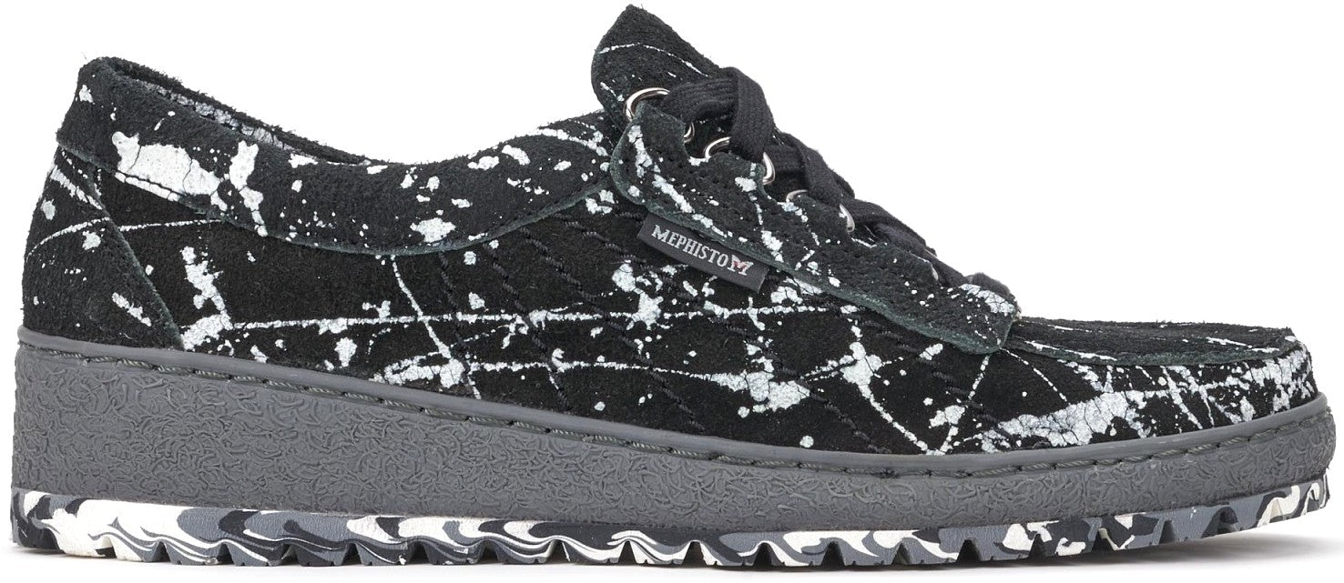 Mephisto LADY dame snøresko - sort storm ruskind - ChaplinshoesMephisto LADY dame snøresko - sort storm ruskindMephisto