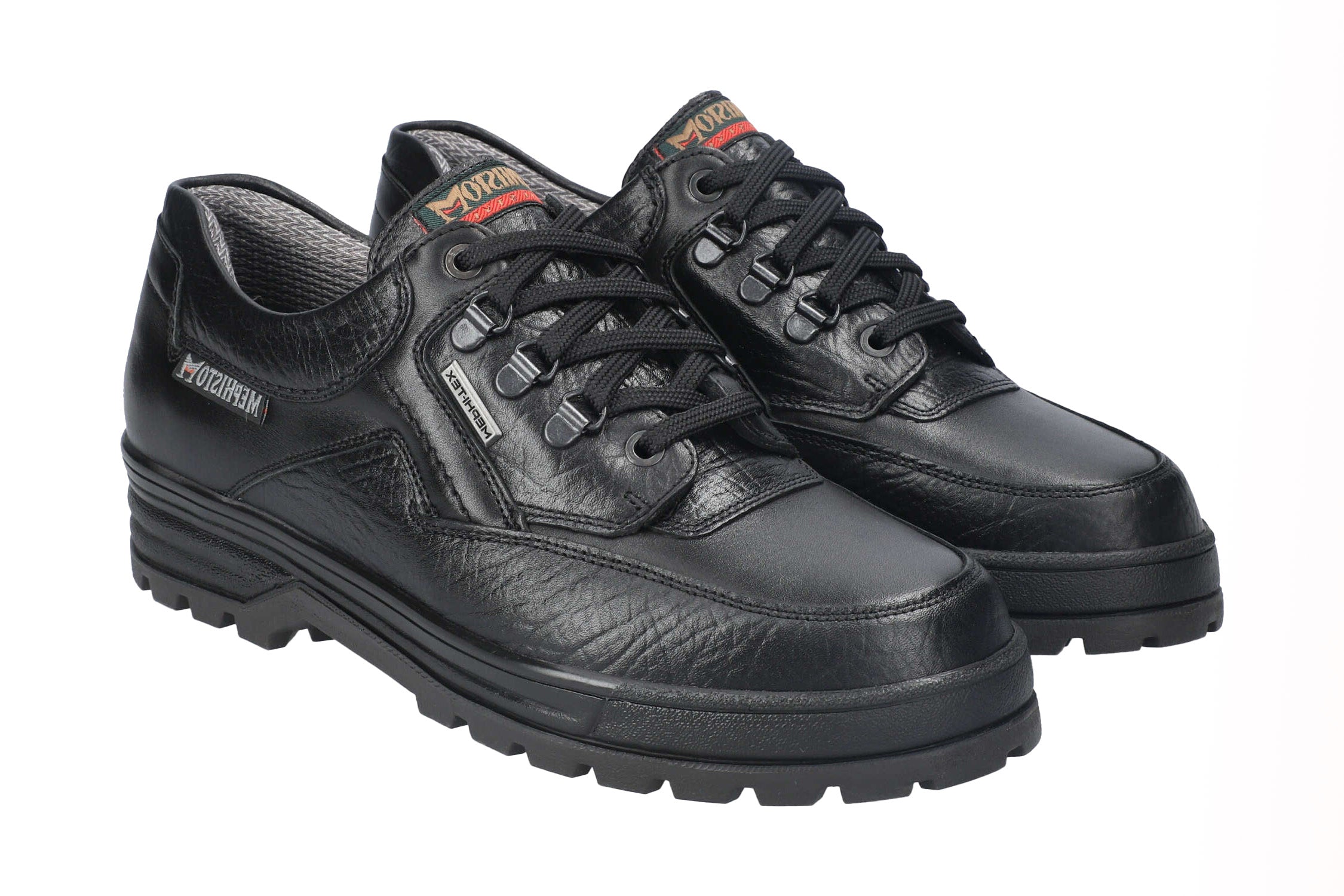 Scarpa stringata impermeabile da uomo 'Barracuda' - nera