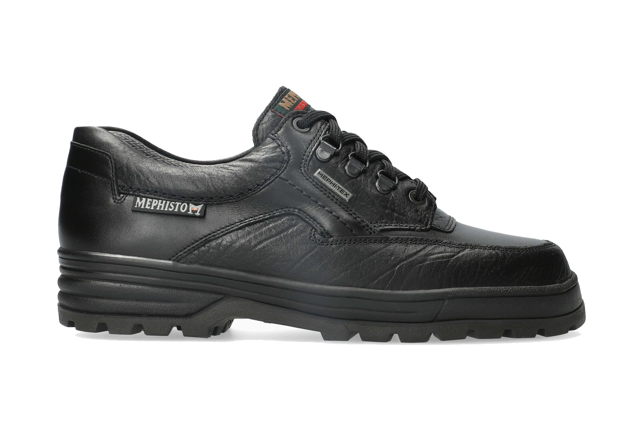Scarpa stringata impermeabile da uomo 'Barracuda' - nera