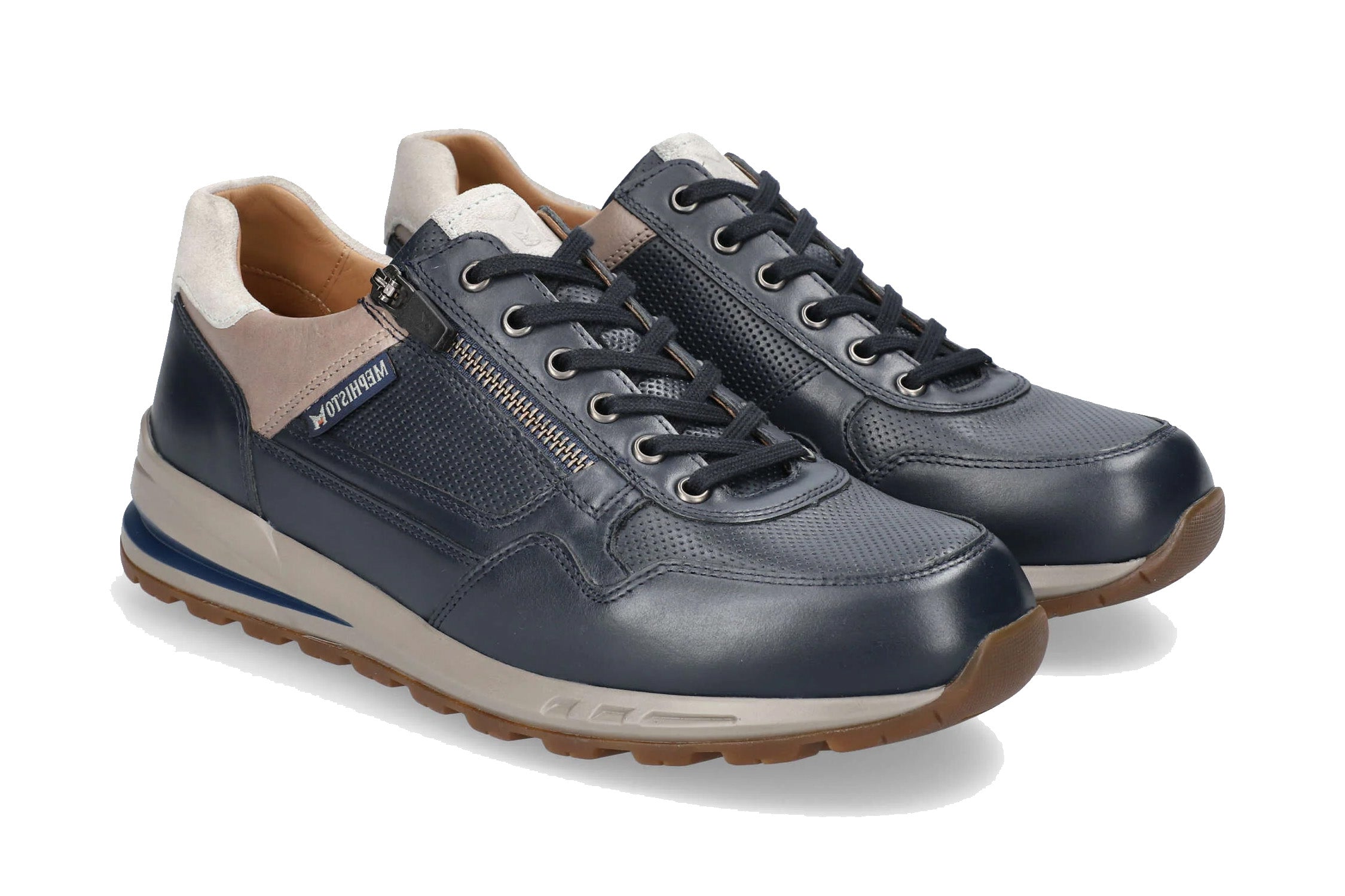 Heren veterschoenen 'Bradley' - beige