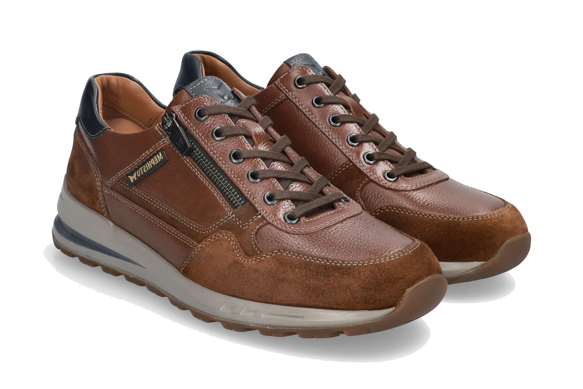 Heren veterschoenen 'Bradley' - beige
