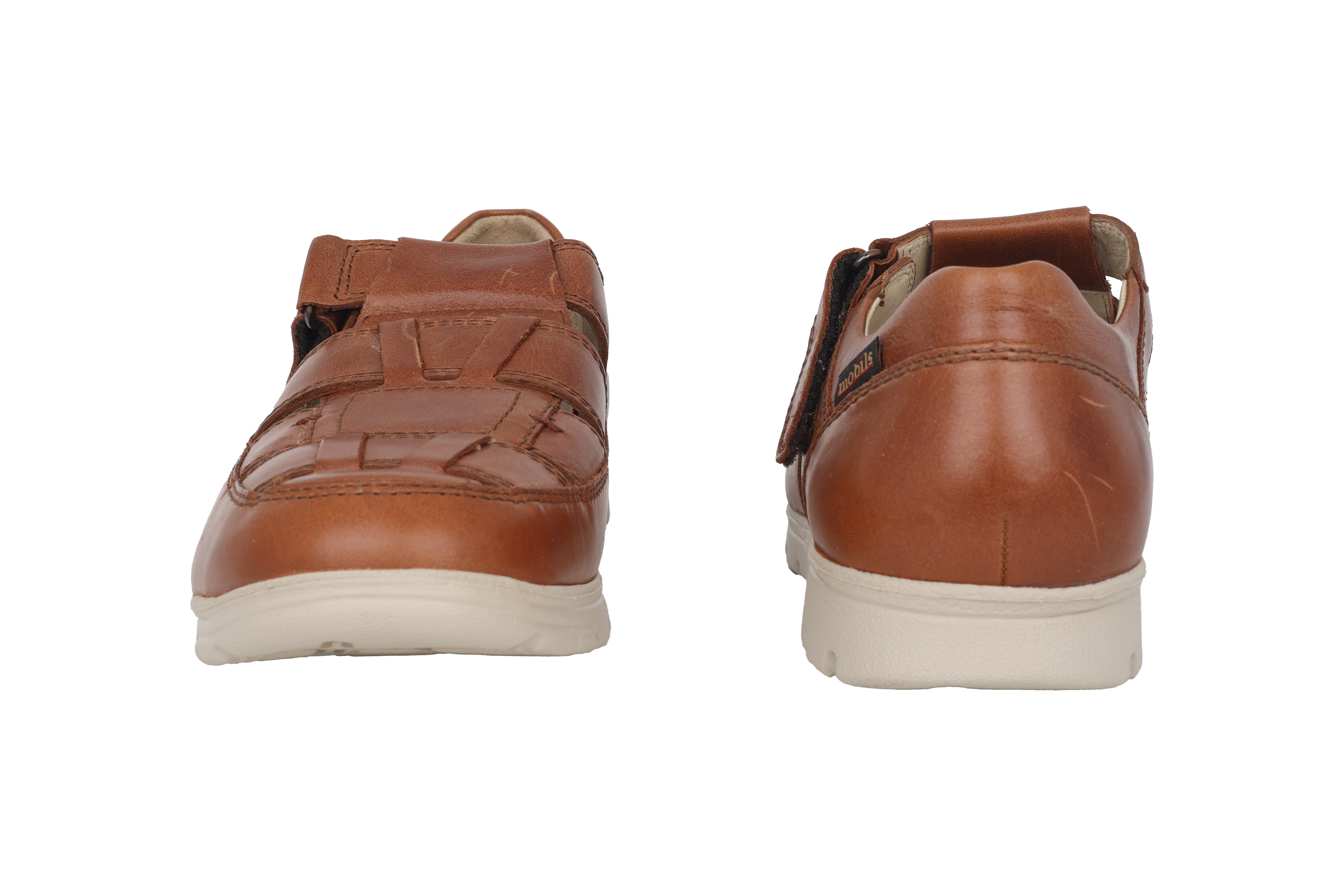 Ergonomische Herrensandale 'Kenneth' mit breiter Passform (H) – Haselnussbraun