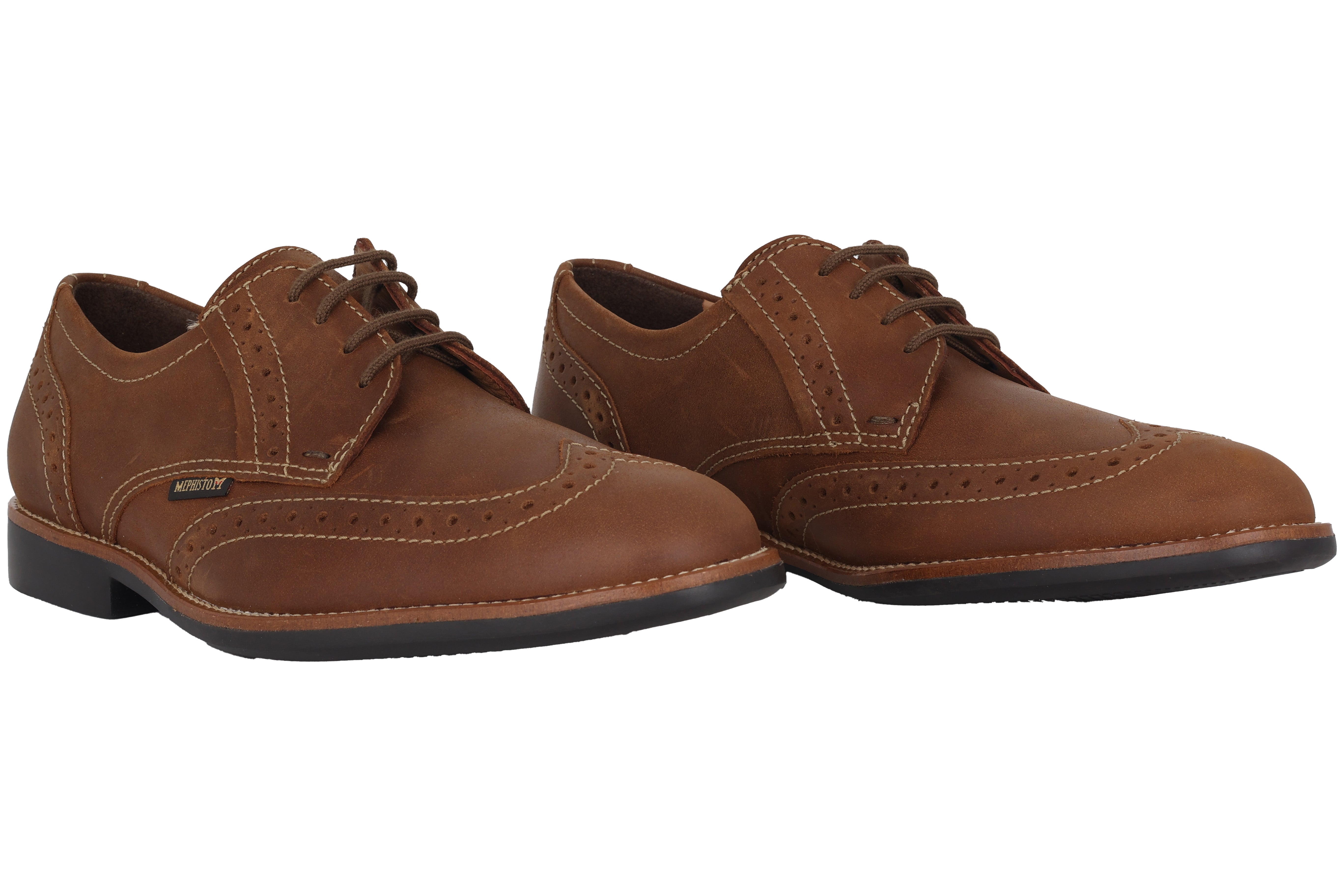 Pánská šněrovací obuv 'Feros' - Hnědá