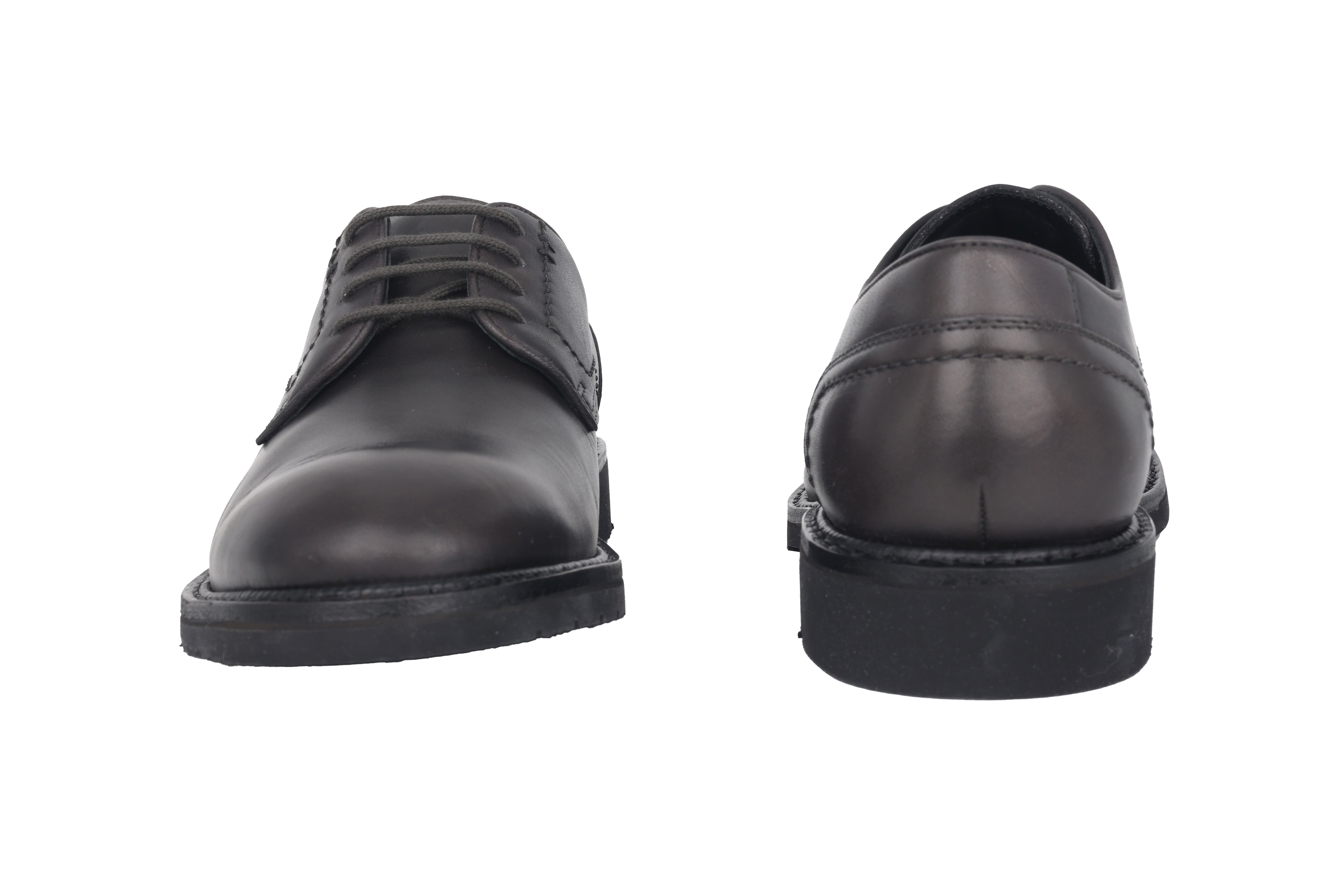 Handgefertigter Herren-Schnürschuh 'Nikola' - Grau