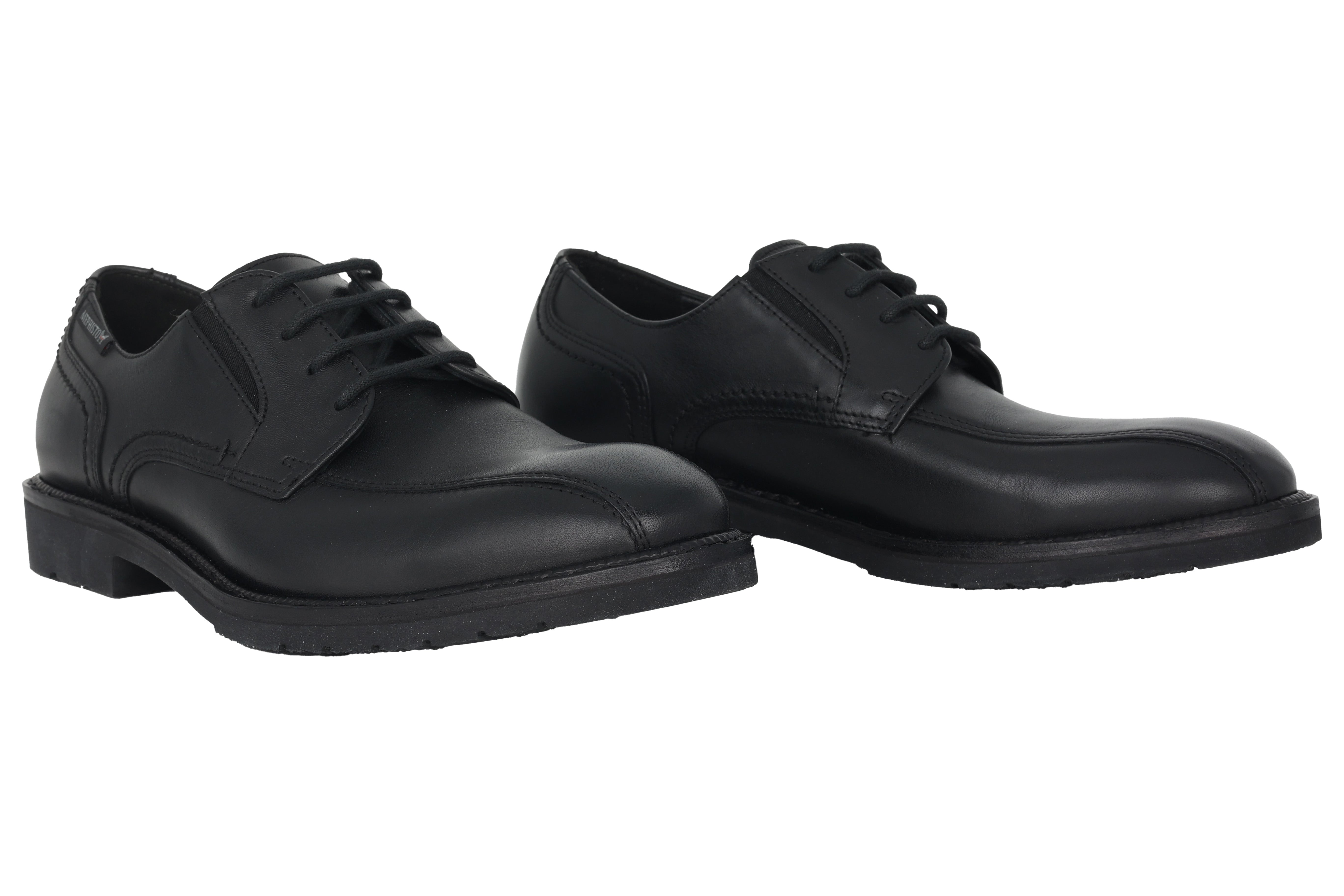 Zapato con cordones para hombre hecho a mano 'Nelson' - Negro