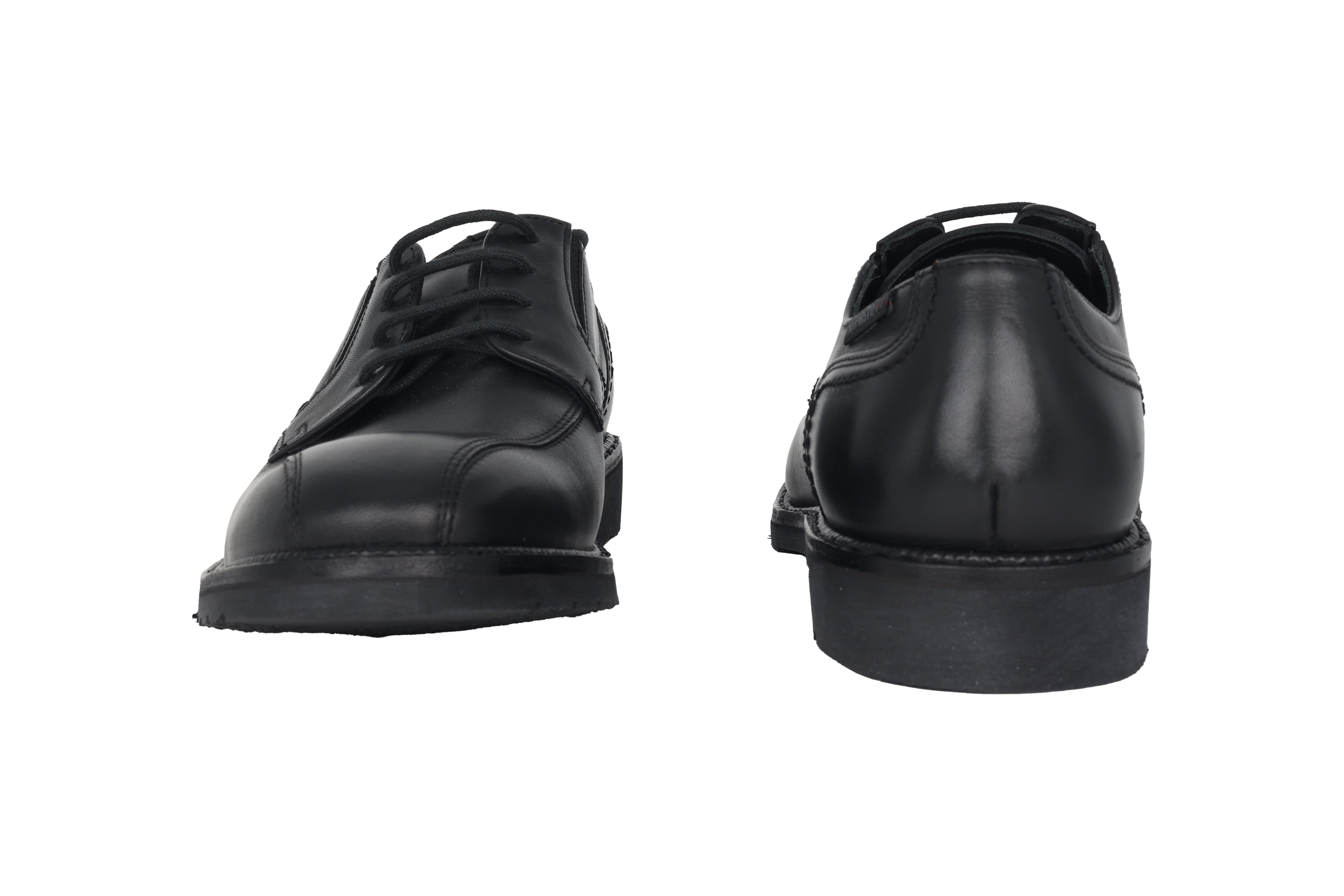 Zapato con cordones para hombre hecho a mano 'Nelson' - Negro