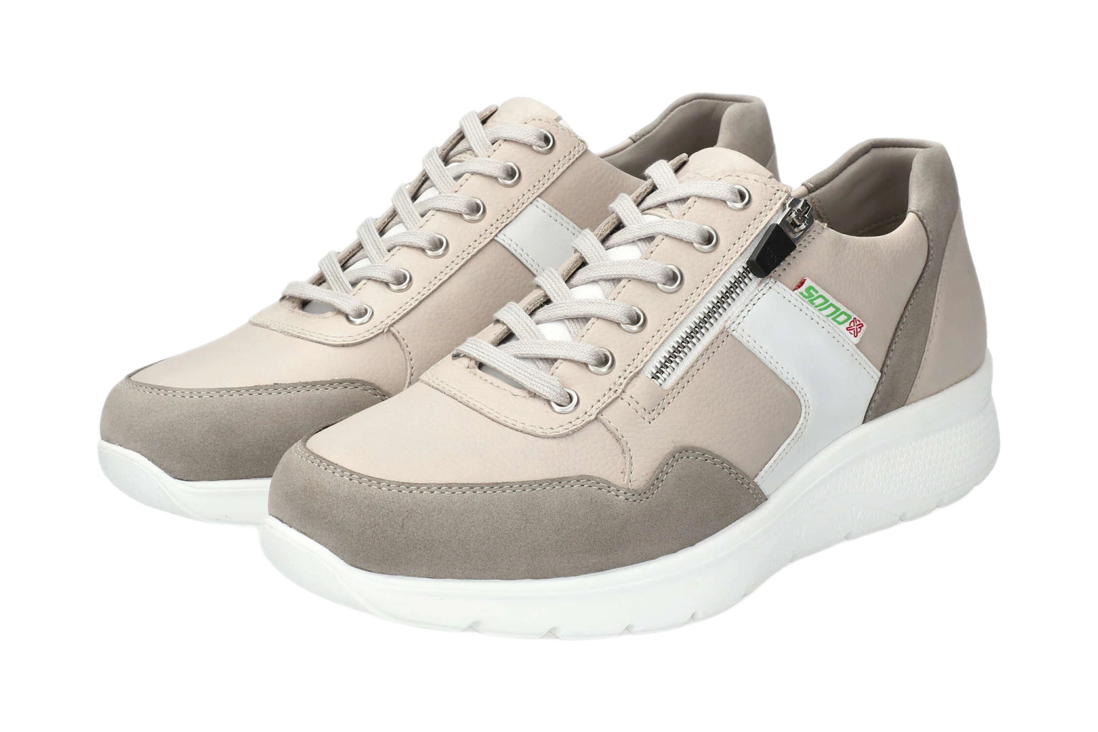 'Amory' mænds walking rolling wide fit (H) sneaker - grå