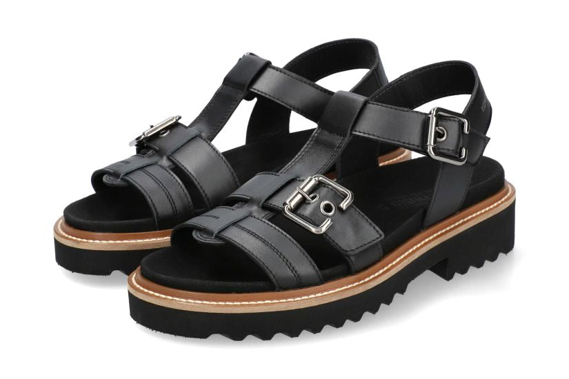 Damessandaal 'Valny' - zwart