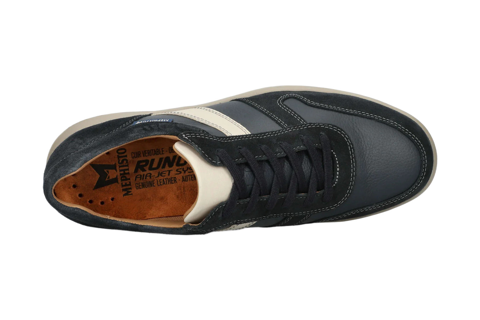 Sneaker stringata da uomo 'Vito' - grigia