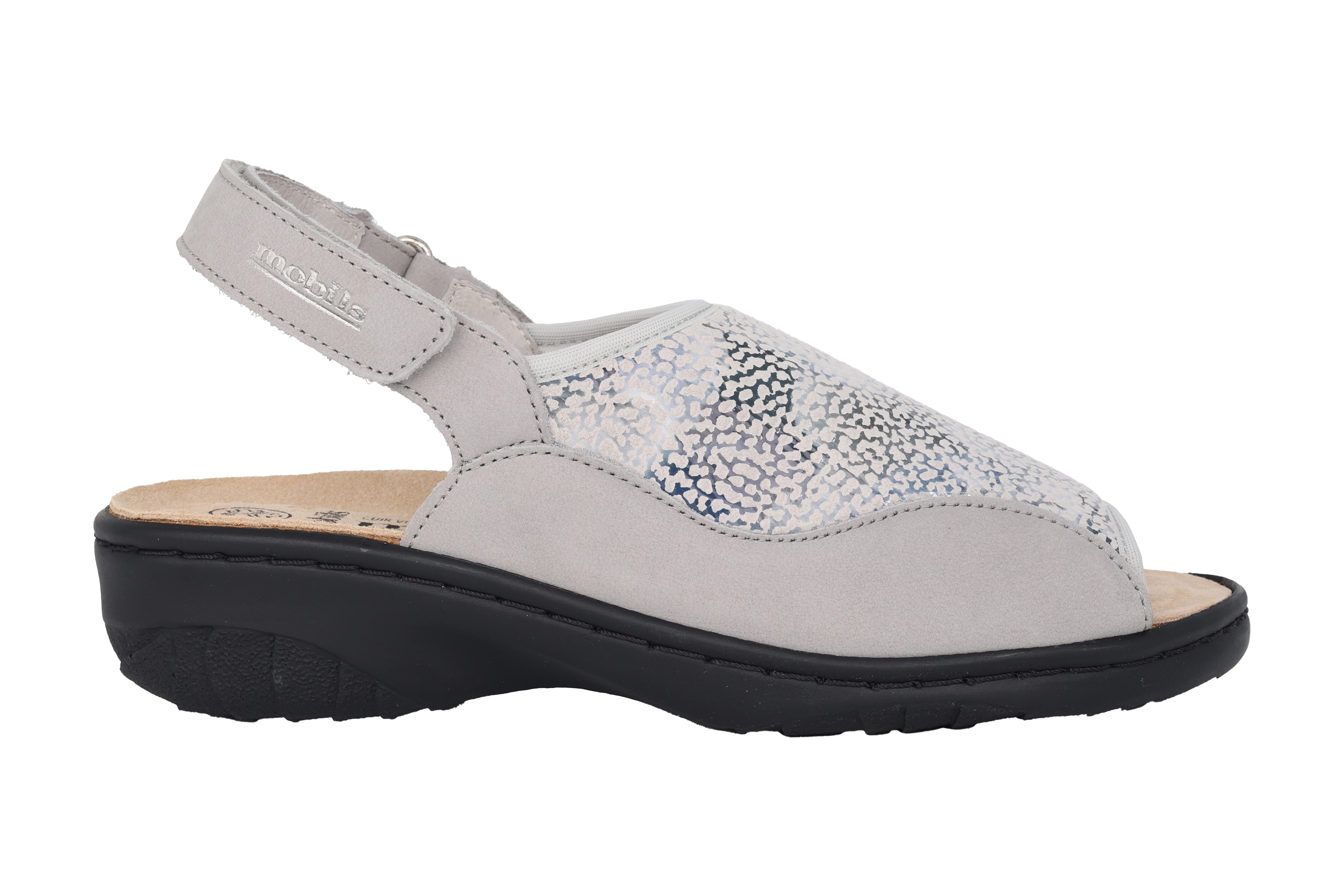 'Gisella' ergonomisk bred pasform (H) sandal til kvinder - grå