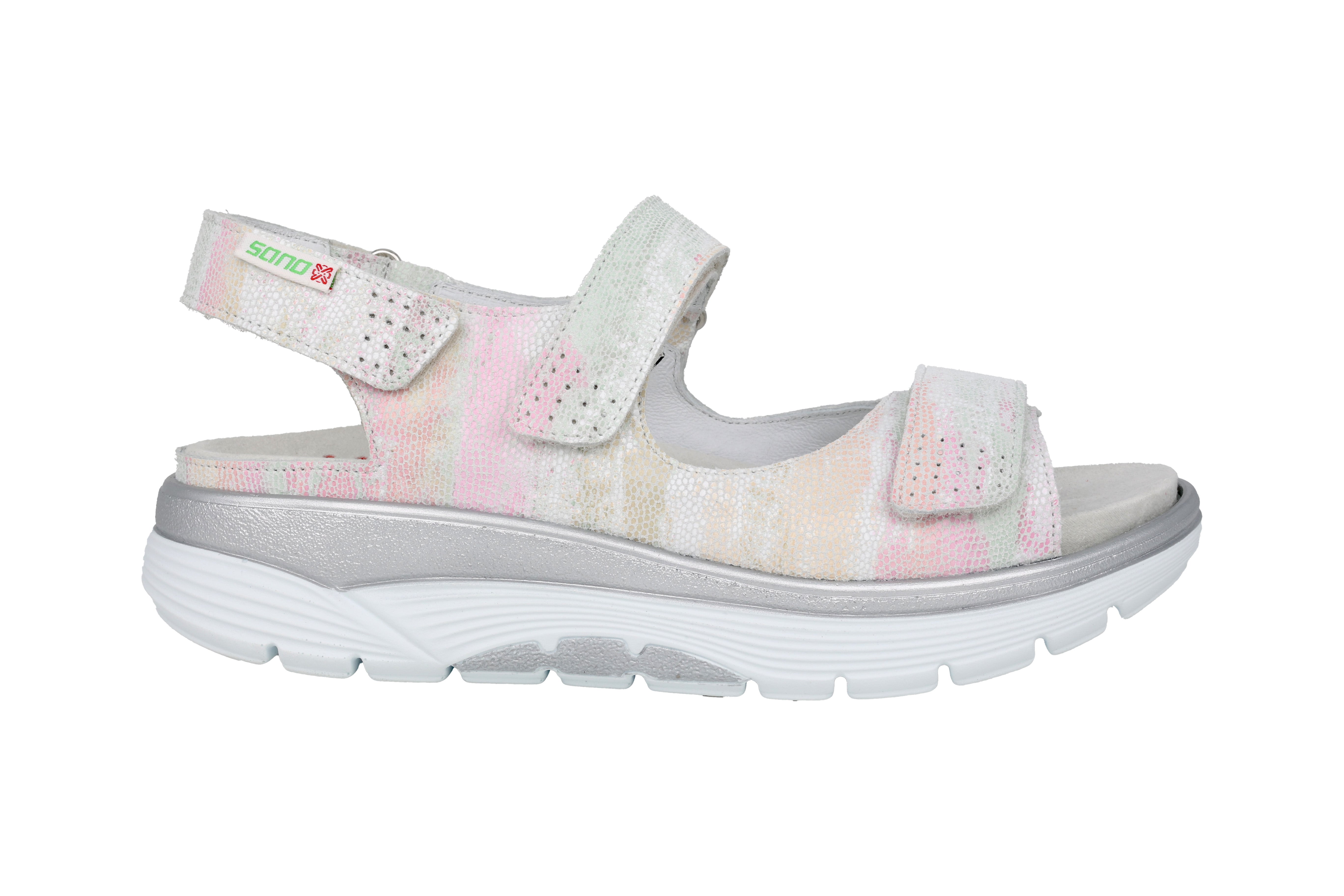 'Norine' sandalia con ruedas para mujer - mezcla de blancos