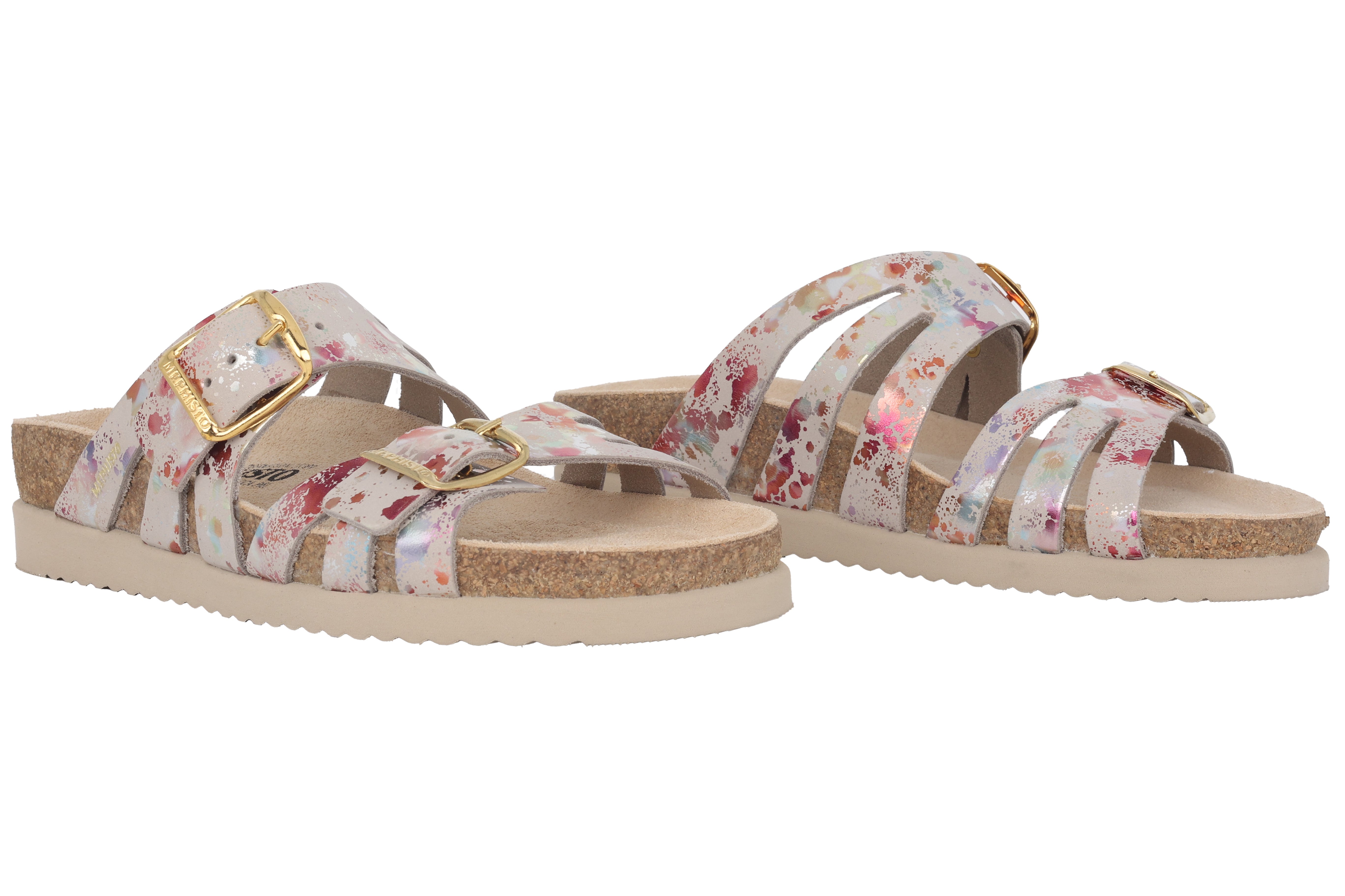 Sandale orthopédique double bride pour femme 'Helisa' - Mélange beige