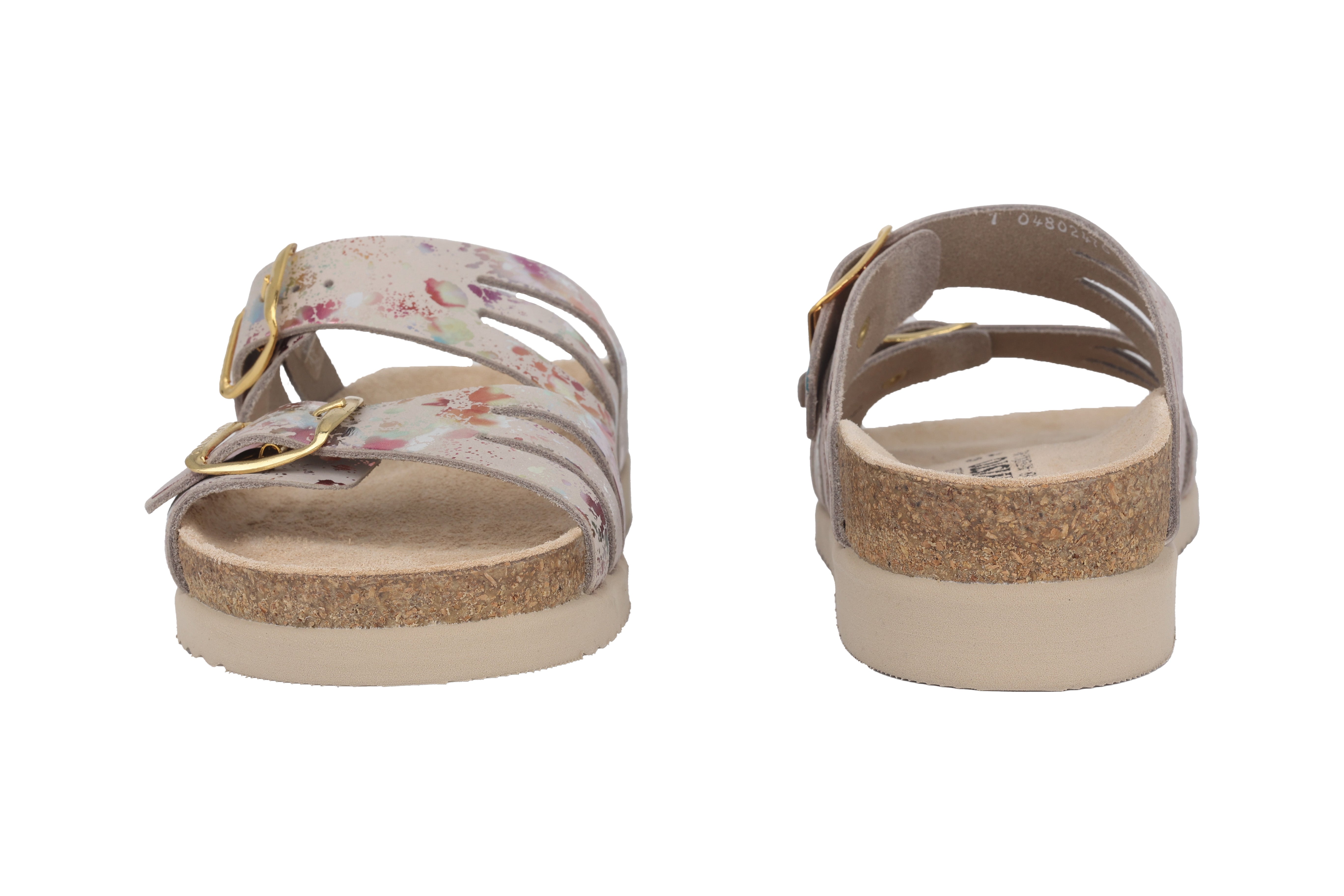 Sandale orthopédique double bride pour femme 'Helisa' - Mélange beige