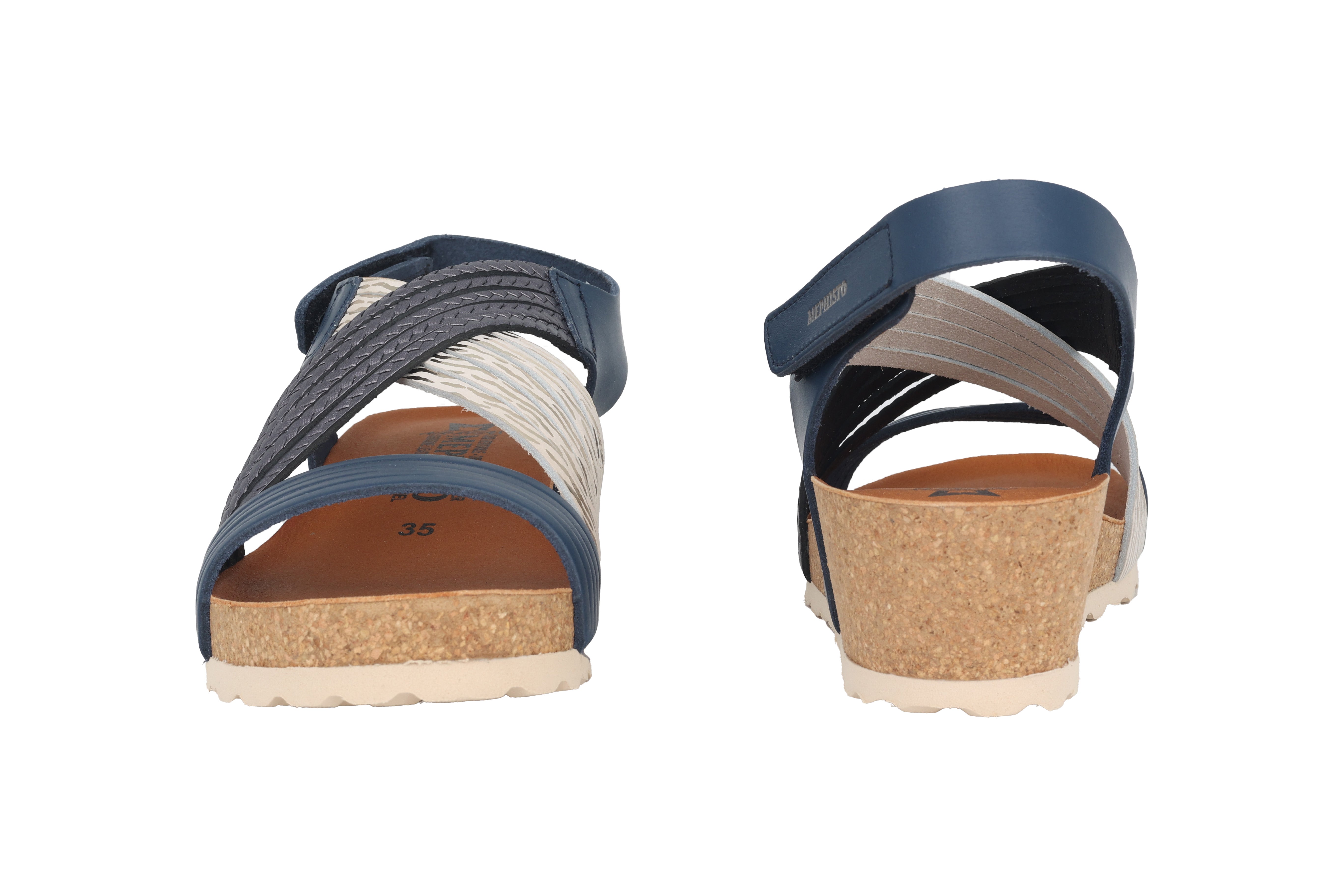 Sandale femme 'Renza' - Mélange bleu