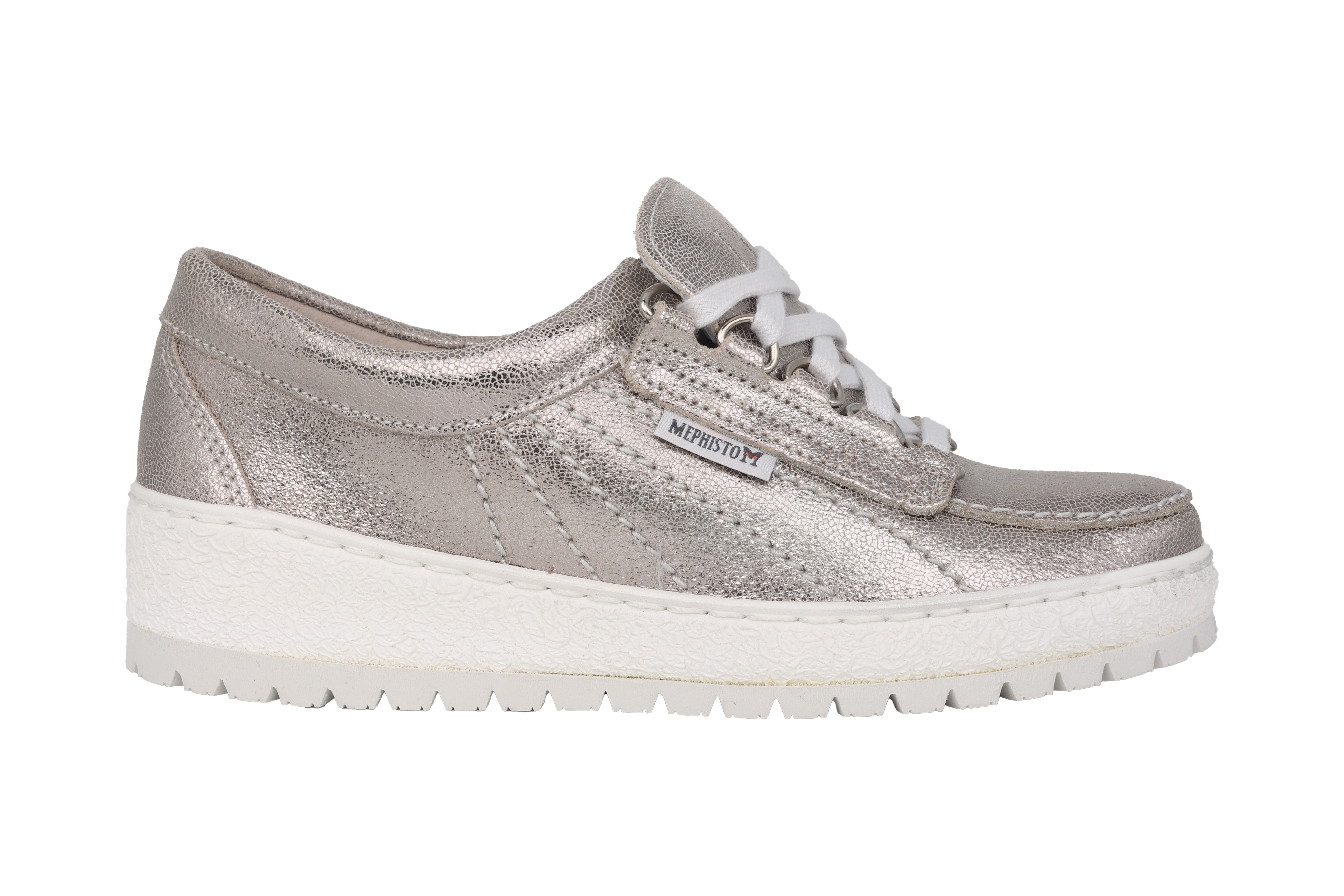 Baskets Mephisto Originals pour femme 'Lady' - Argent verni